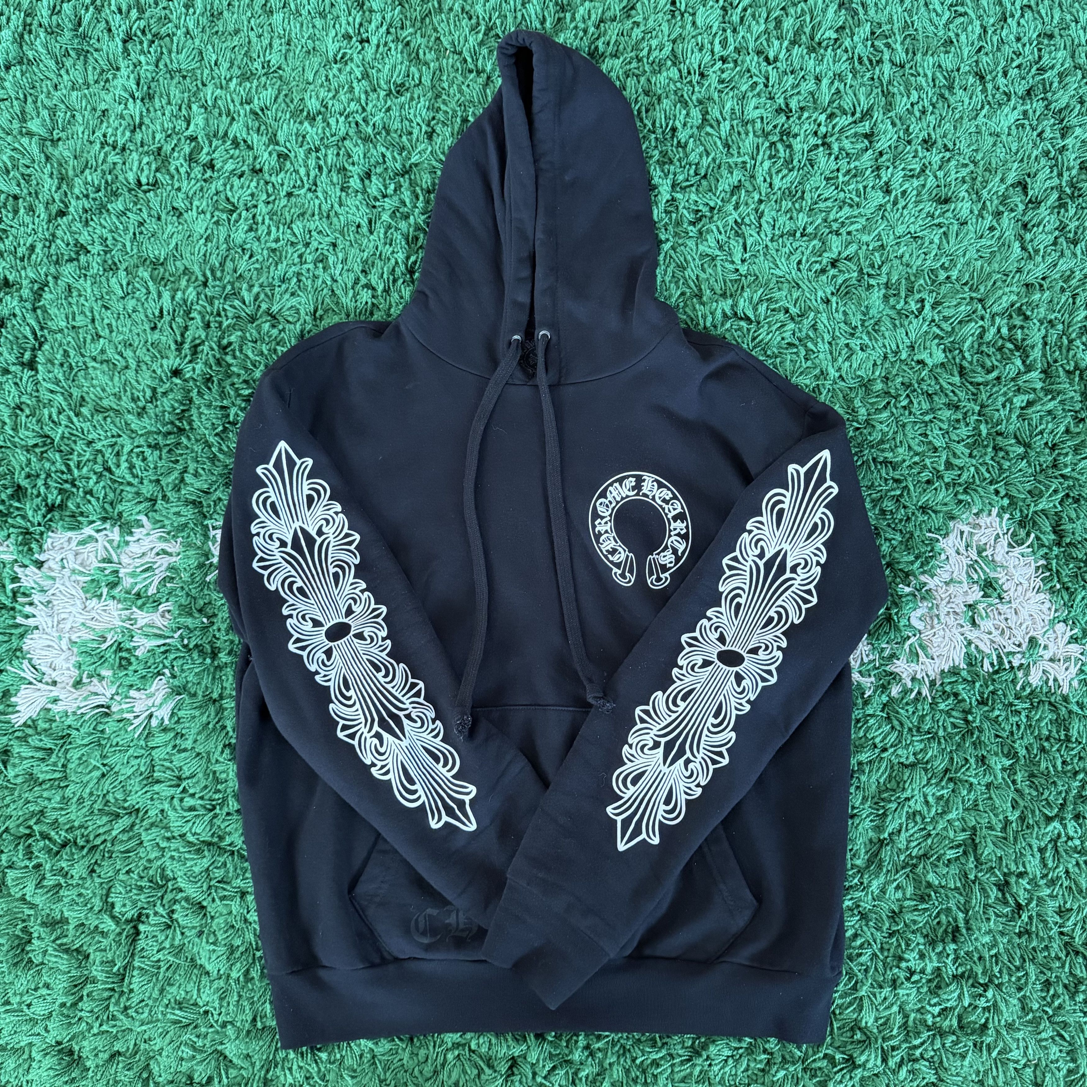 Chrome Hearts × Vintage Chrome Hearts Floral Cross Horseshoe Print