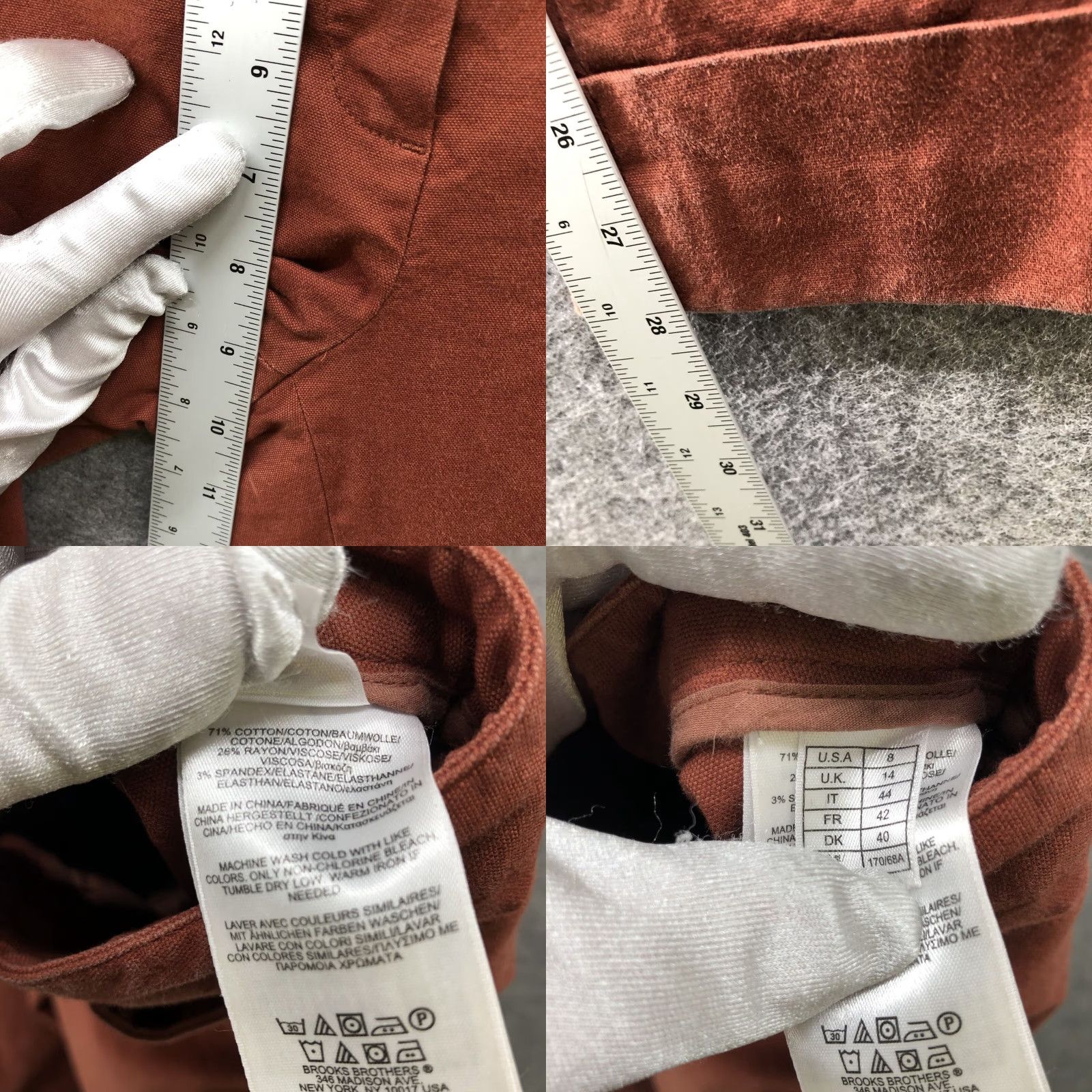 Brooks Brothers Brooks Brothers Chino Pants Womens Size 8 Tan Brown Slim Fit Mid Rise Flat Front Twill Cotton Blend Easier Size 30" / US 8 / IT 44 - 8 Thumbnail