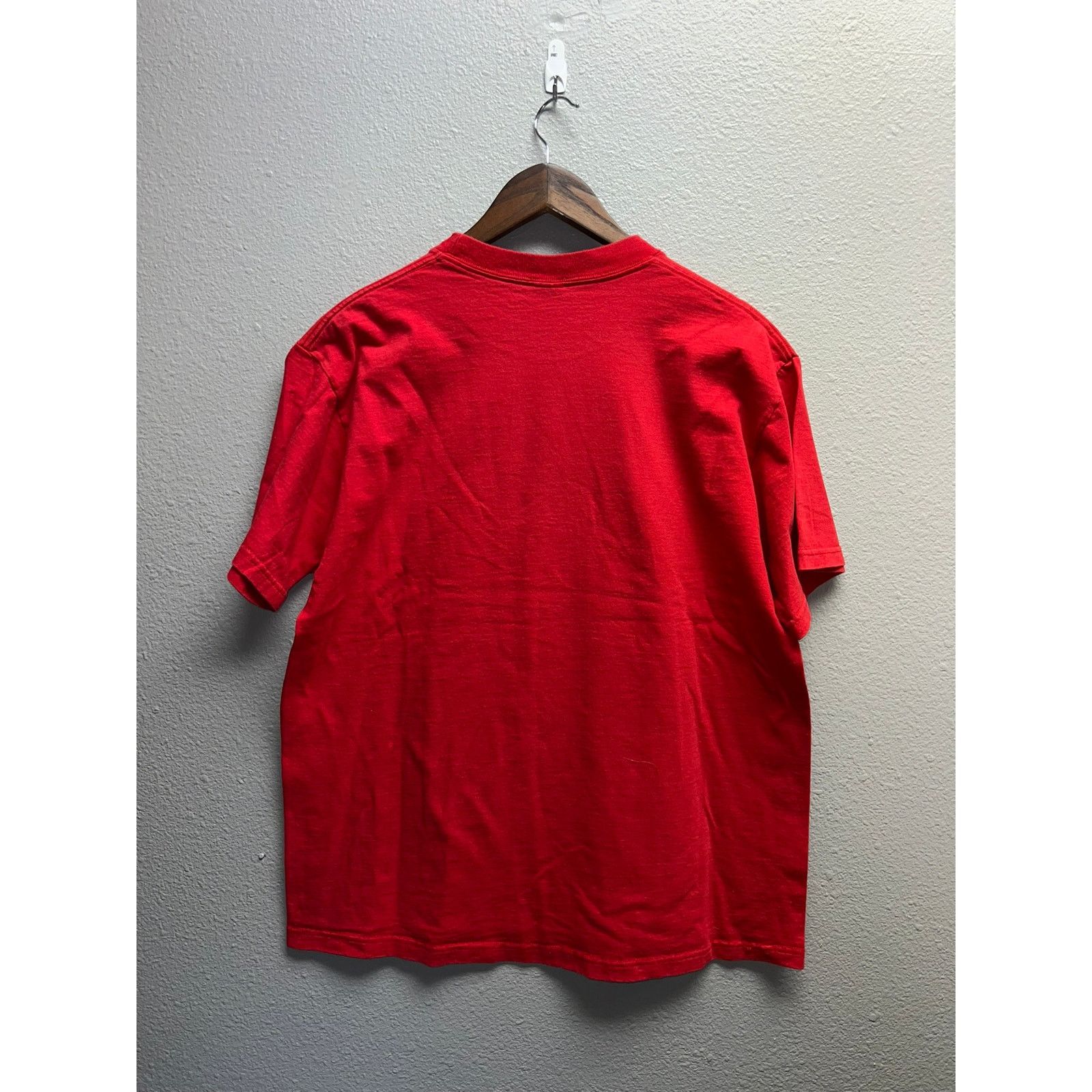 Fruit Of The Loom Y2K Fruit Of The Loom USA Made Red Blank Shirt Tee 2000s L Size US L / EU 52-54 / 3 - 5 Thumbnail