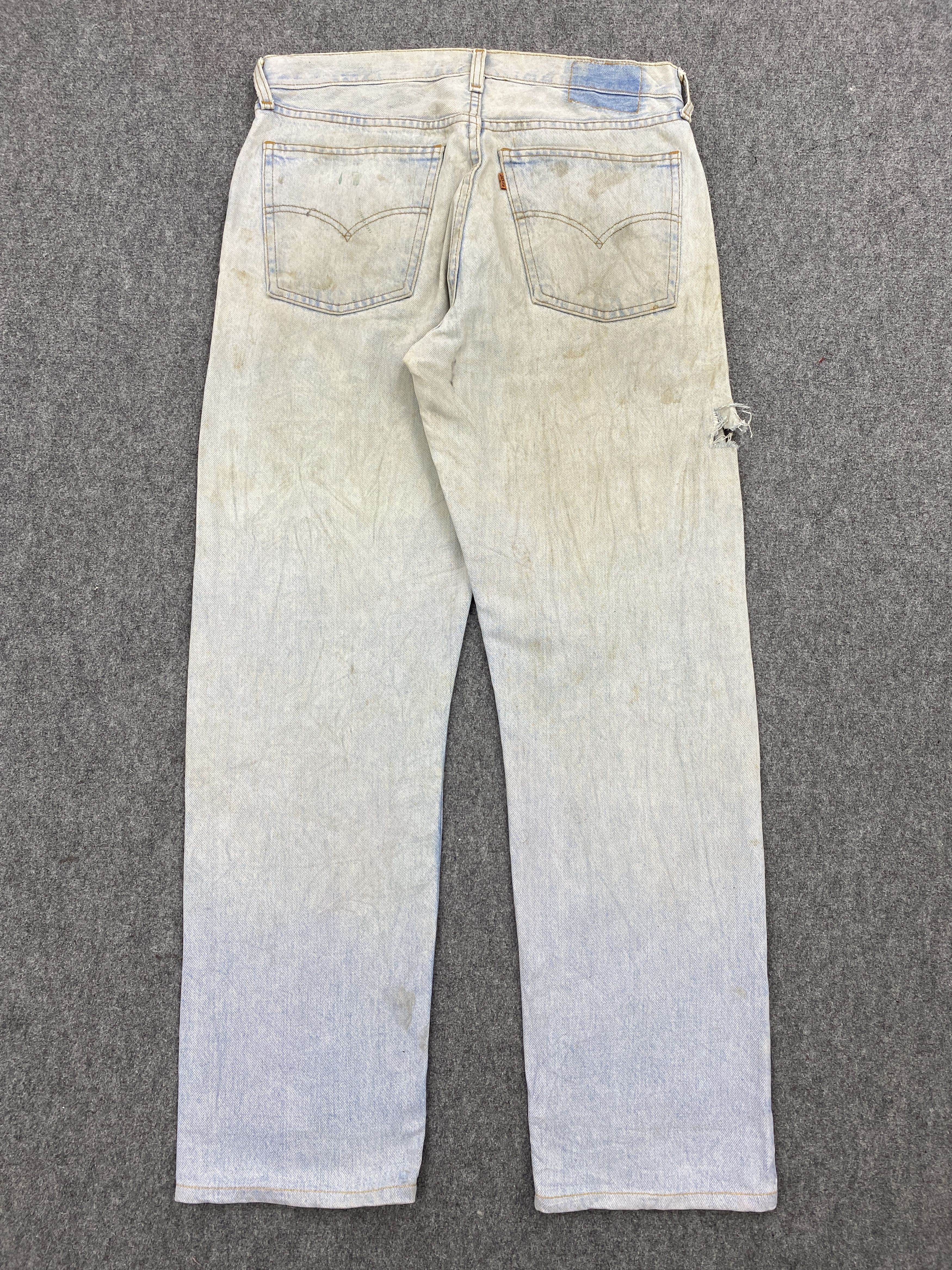 Levi's Vintage 90s Levis 615 Orange Tab Light Wash Jeans S0031 Size US 33 - 3 Thumbnail
