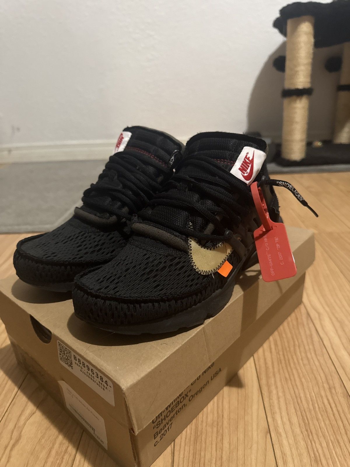 Nike × Off-White Black OFF WHITE prestos Size US 10 / EU 43 - 1 Thumbnail