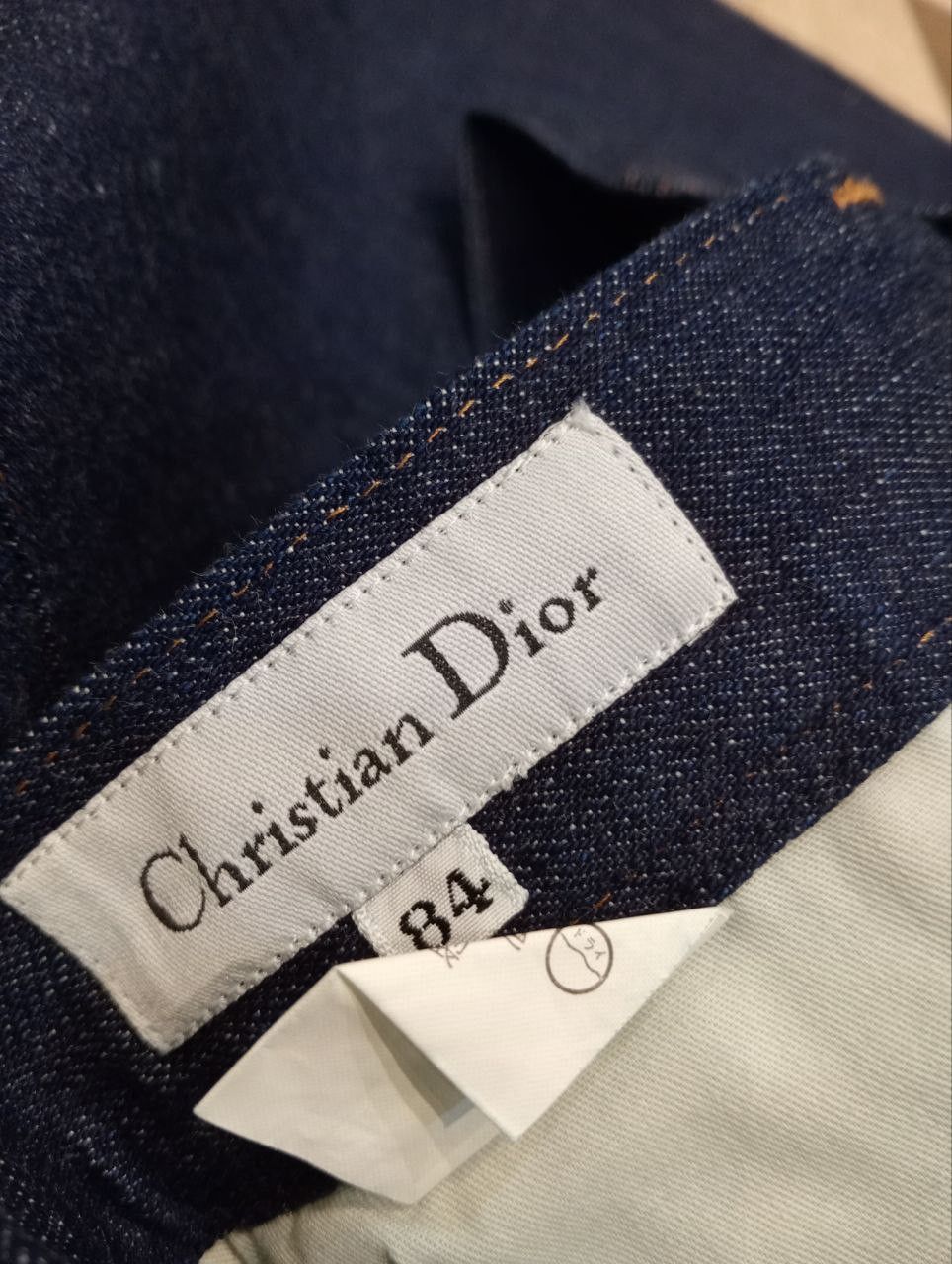 Dior CHRISTIAN DIOR BLUE DENIM STRETCH PANTS Size US 33 - 7 Thumbnail