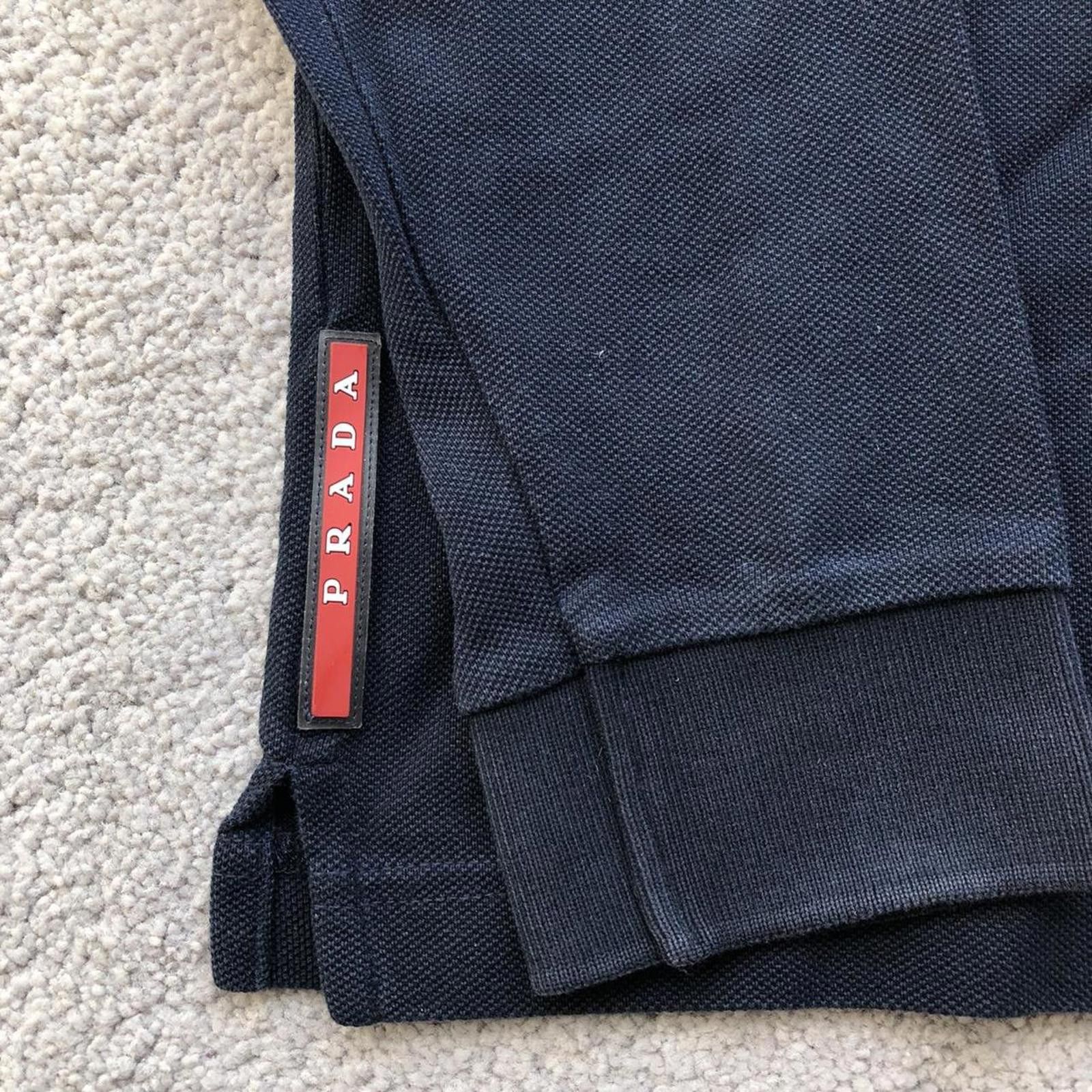 Prada Prada Longsleeve Red Tab Polo Shirt Size US L / EU 52-54 / 3 - 3 Thumbnail