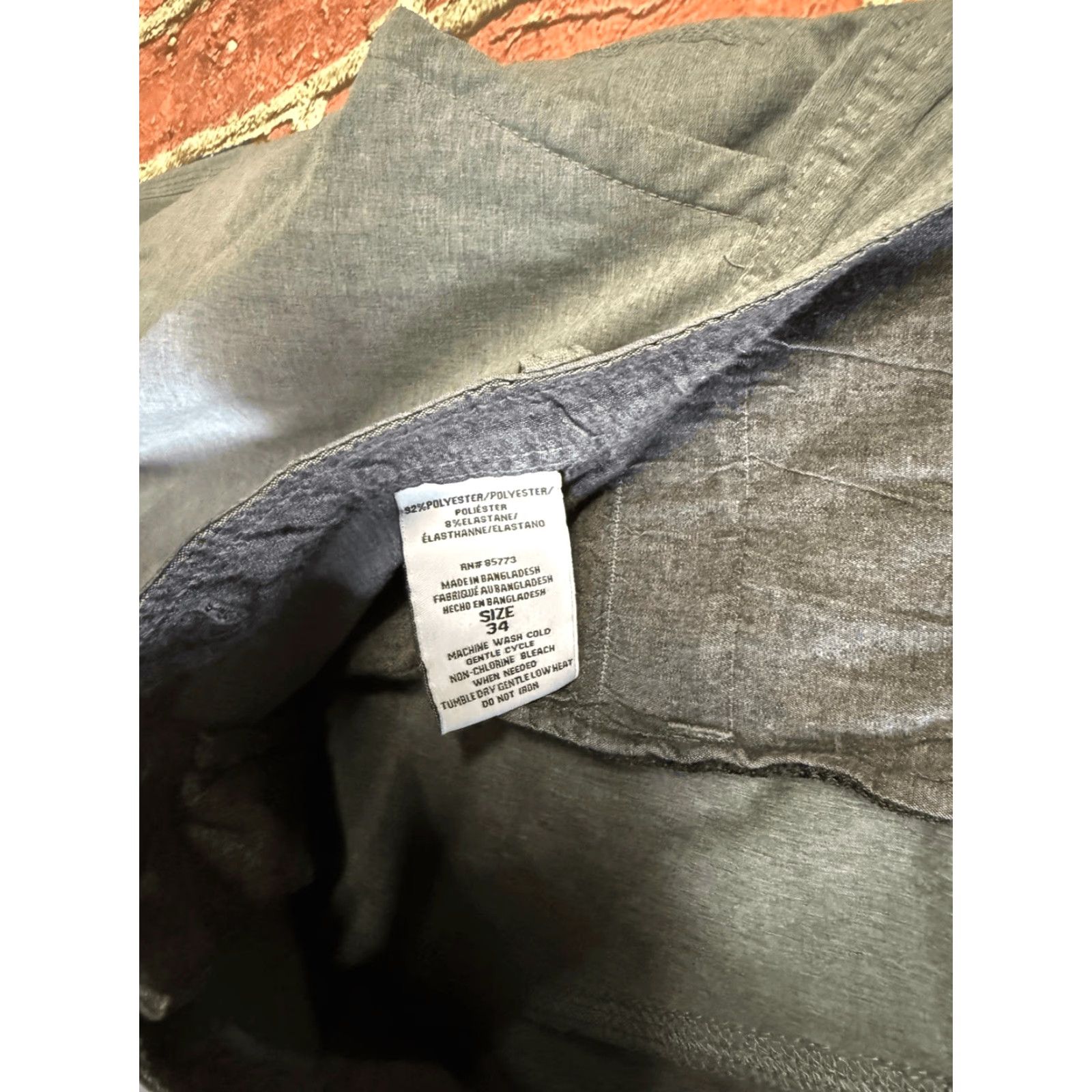 O'Neill Oneill Shorts Mens Gray Chino Hybrid 34 Size US 34 / EU 50 - 3 Thumbnail