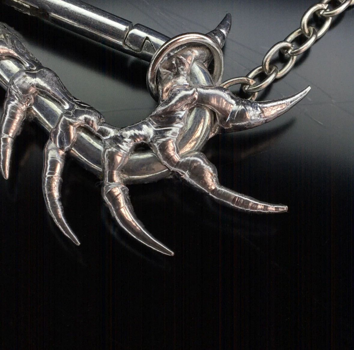 Japanese Brand Casper Small Spike Handmade Carabiner Pendant Necklace Size ONE SIZE - 2 Thumbnail