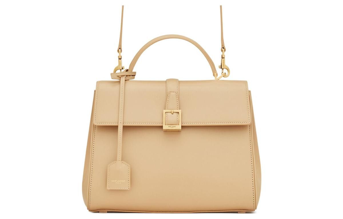 Saint Laurent Paris o1bcso1str1225 Size:OS/Le Fermoir Top Handle Bag in Beige Size ONE SIZE - 1 Preview