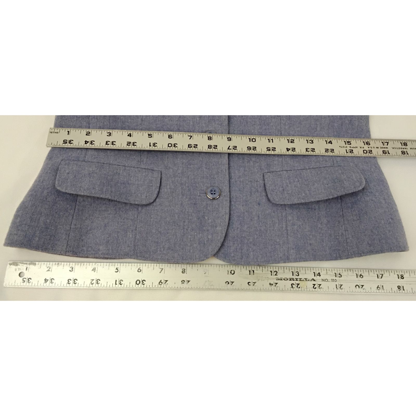 Pendleton Pendleton Cropped Blazer Women's 8 Periwinkle Vintage 80s Size M / US 6-8 / IT 42-44 - 15 Thumbnail