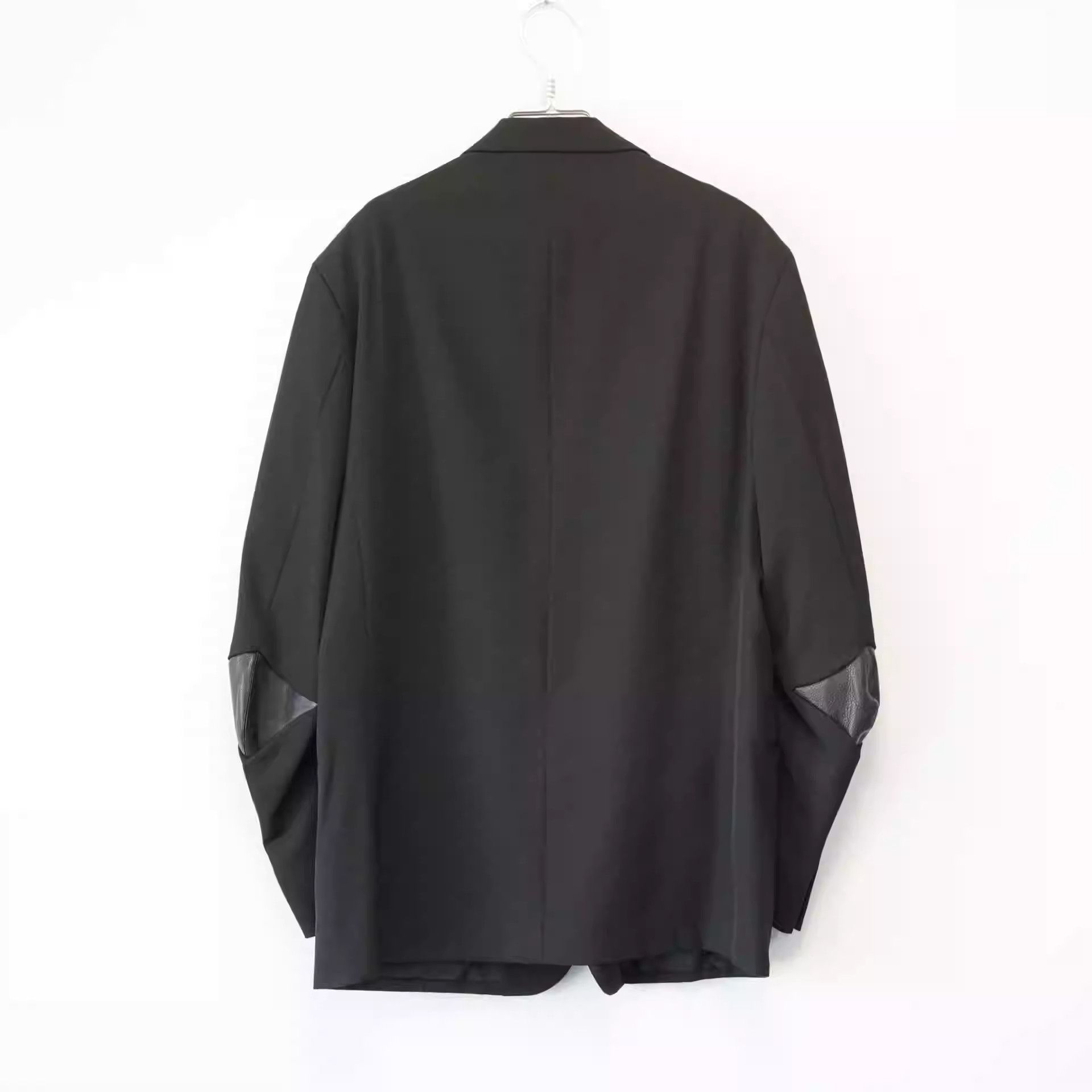 Yohji Yamamoto Yohji Yamamoto 96AW Leather Elbow Cutlass Sleeve Jacket Size US S / EU 44-46 / 1 - 2 Thumbnail