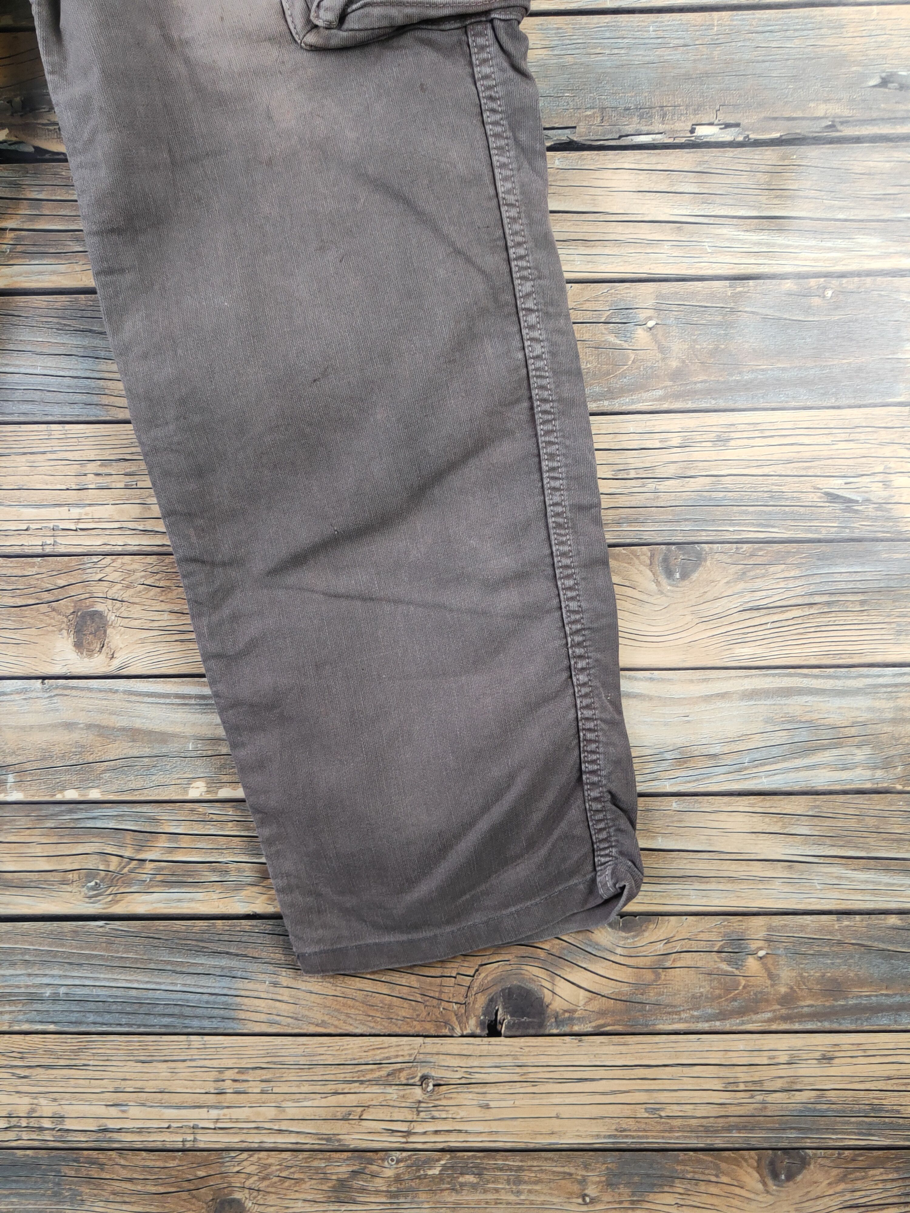 Johnbull DL John Bull Brown Faded Multipocket Cargo Pants #1955 Size US 31 - 6 Thumbnail