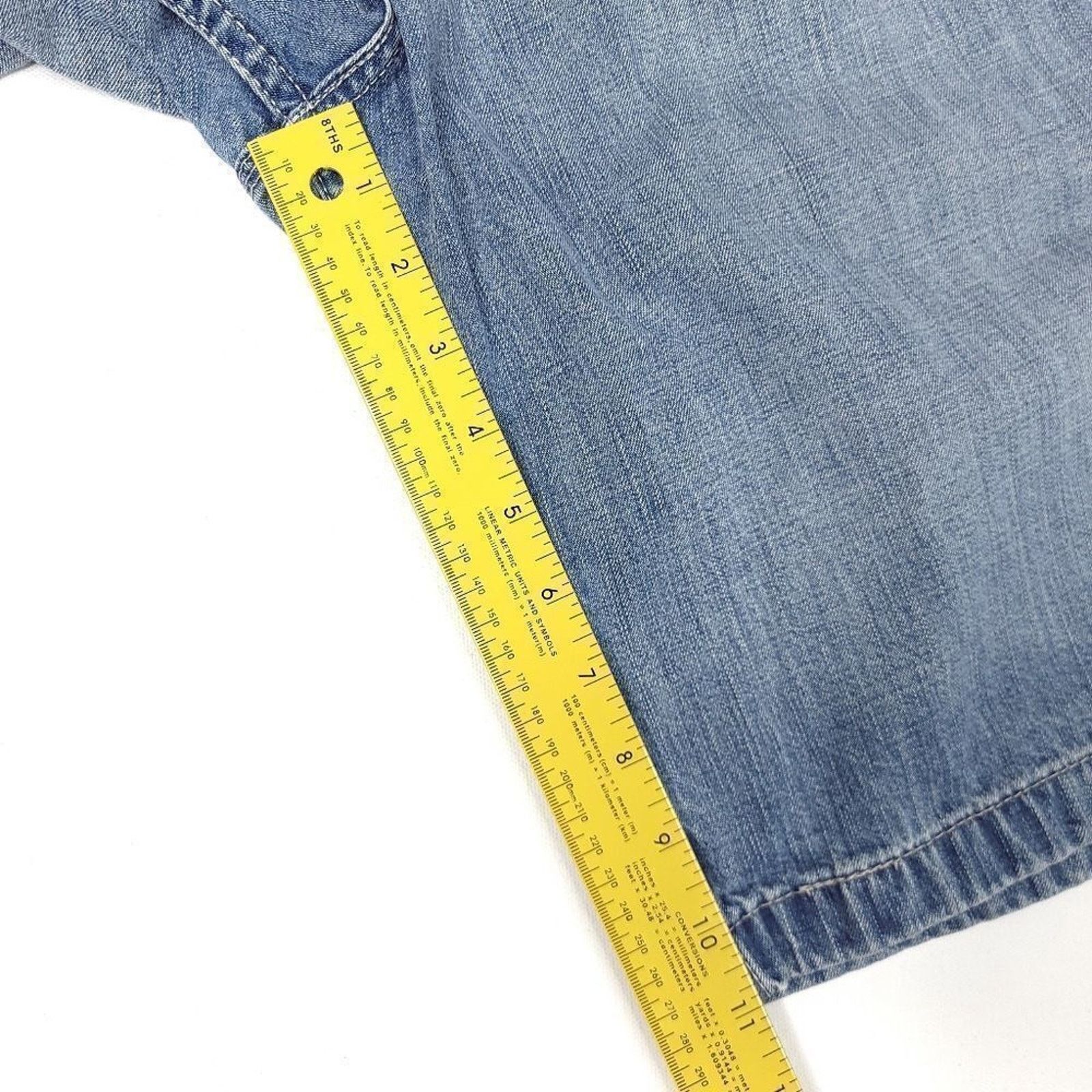 Levi's Y2K Levis Carpenter Jean Shorts Mens 40x11 Blue Cotton Size US 40 / EU 56 - 5 Thumbnail