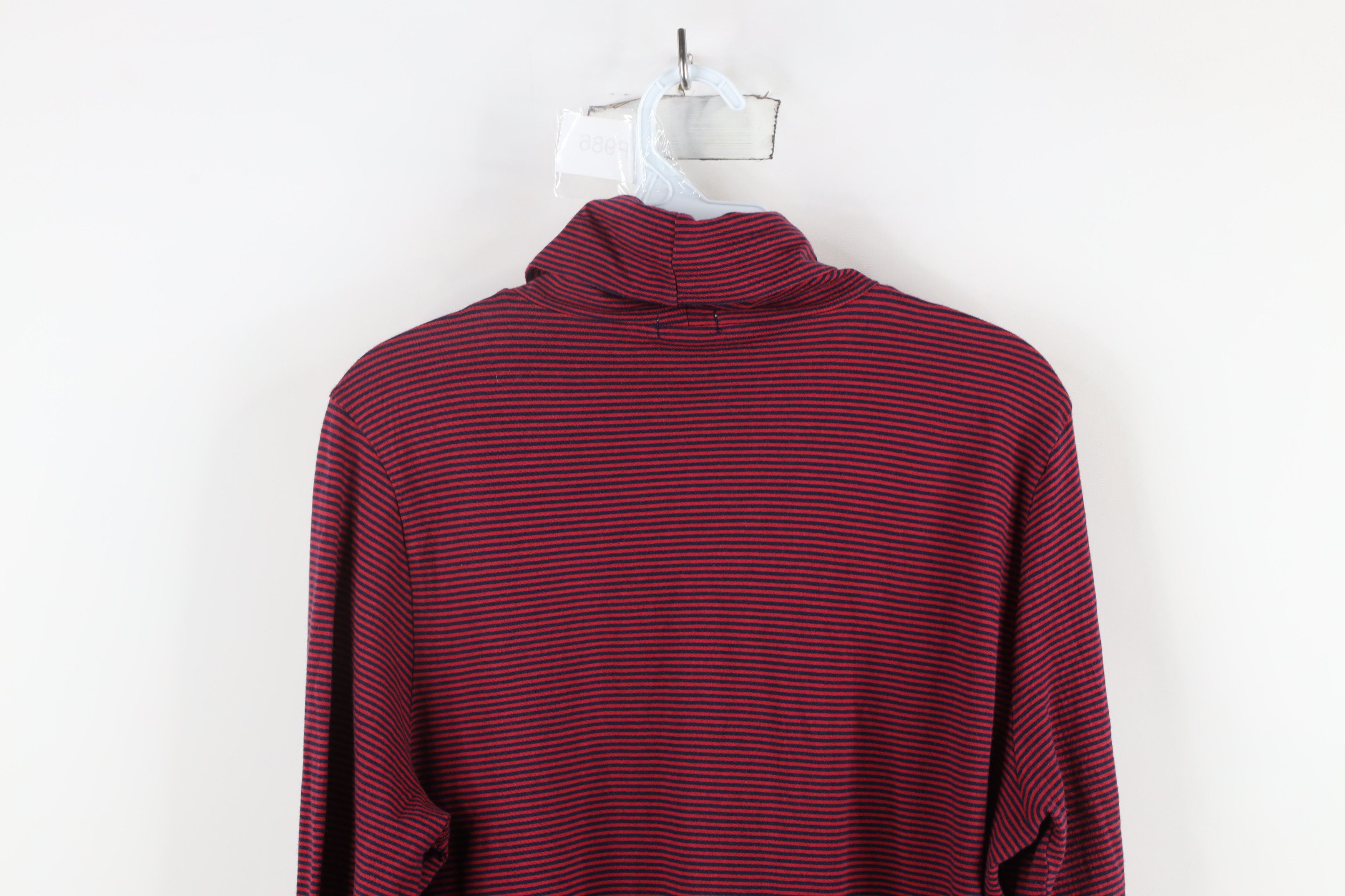 J.Crew × Vintage J Crew Lightweight Striped Long Sleeve Turtleneck T-Shirt Size XL / US 12-14 / IT 48-50 - 7 Thumbnail
