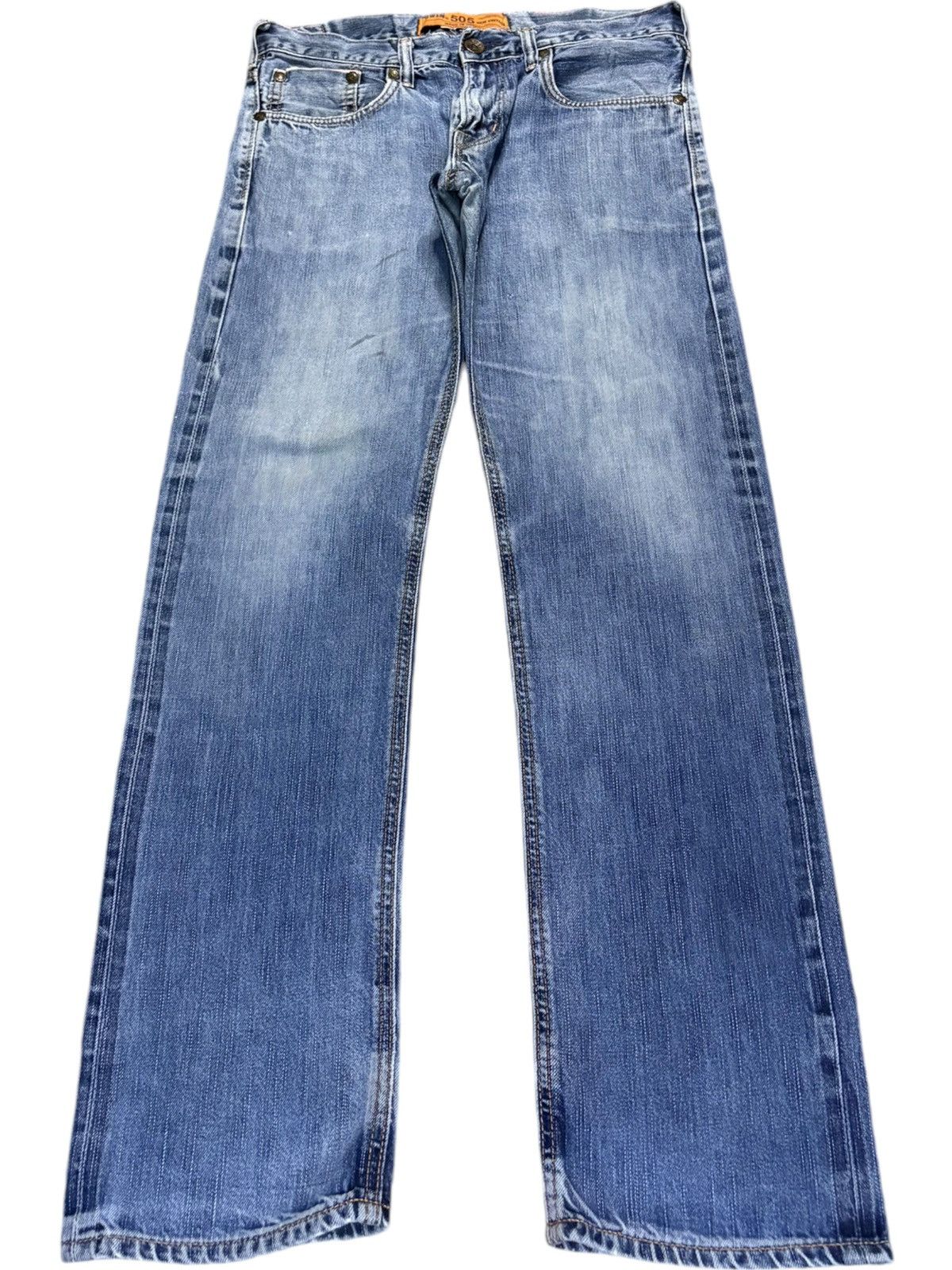 Edwin × Japanese Brand Vintage Japanese Edwin Selvage Buckle Back Slim Jeans Size US 32 / EU 48 - 2 Thumbnail