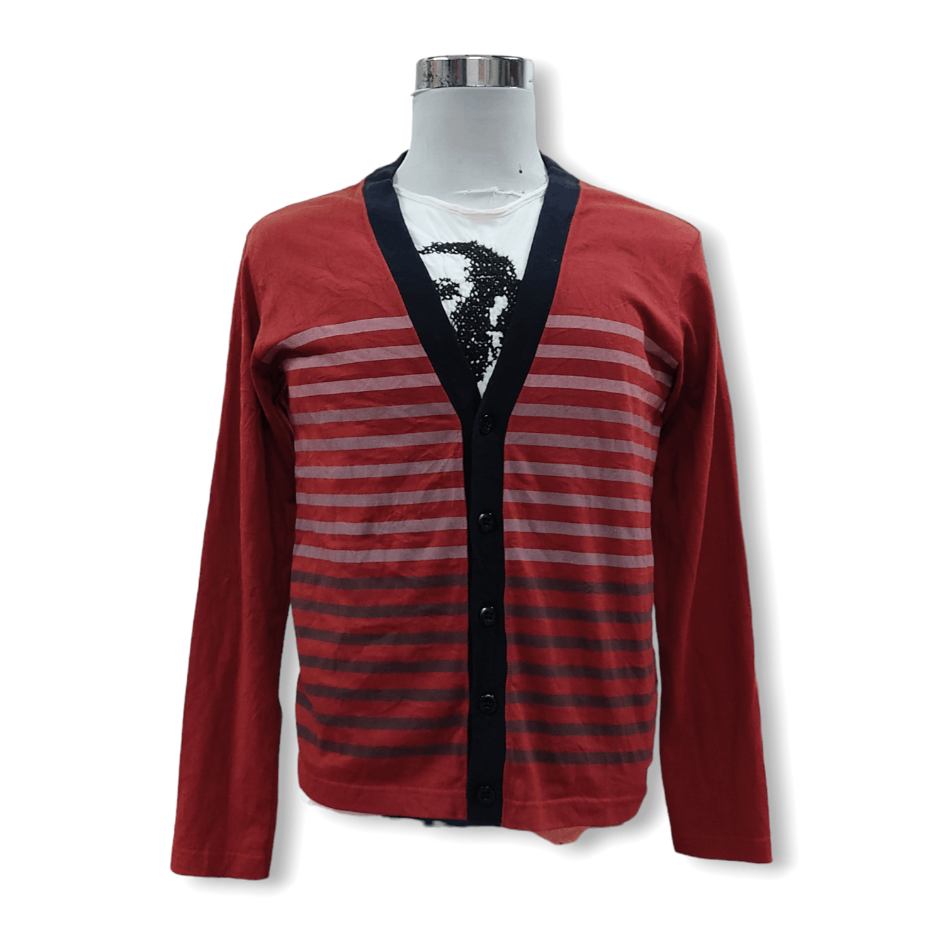 Hysteric Glamour MAD HECTIC Striped Button-Up Cardigan