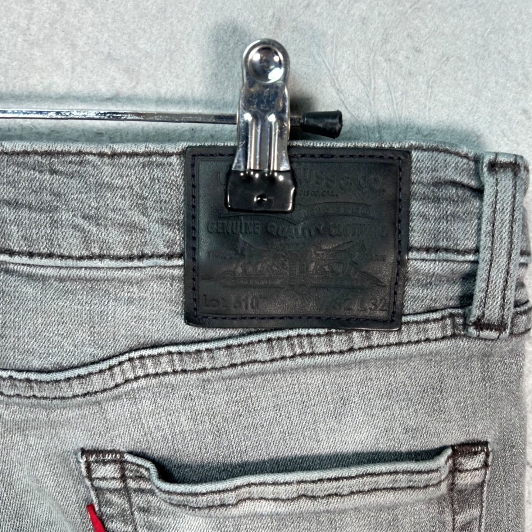 Levi's Levi's 510 Slim Jeans Mens 32x30 Denim Gray Wash - 5-Pocket Regular Fit Shirt? Size US 32 / EU 48 - 3 Thumbnail