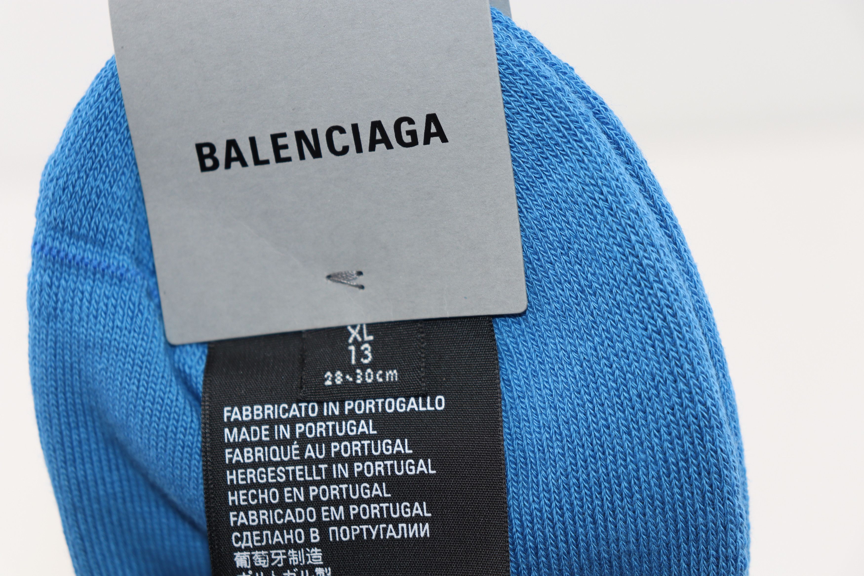 Balenciaga o1rshd1 Size: XL / Socks Sport Icon Tennis in Blue Size ONE SIZE - 5 Thumbnail