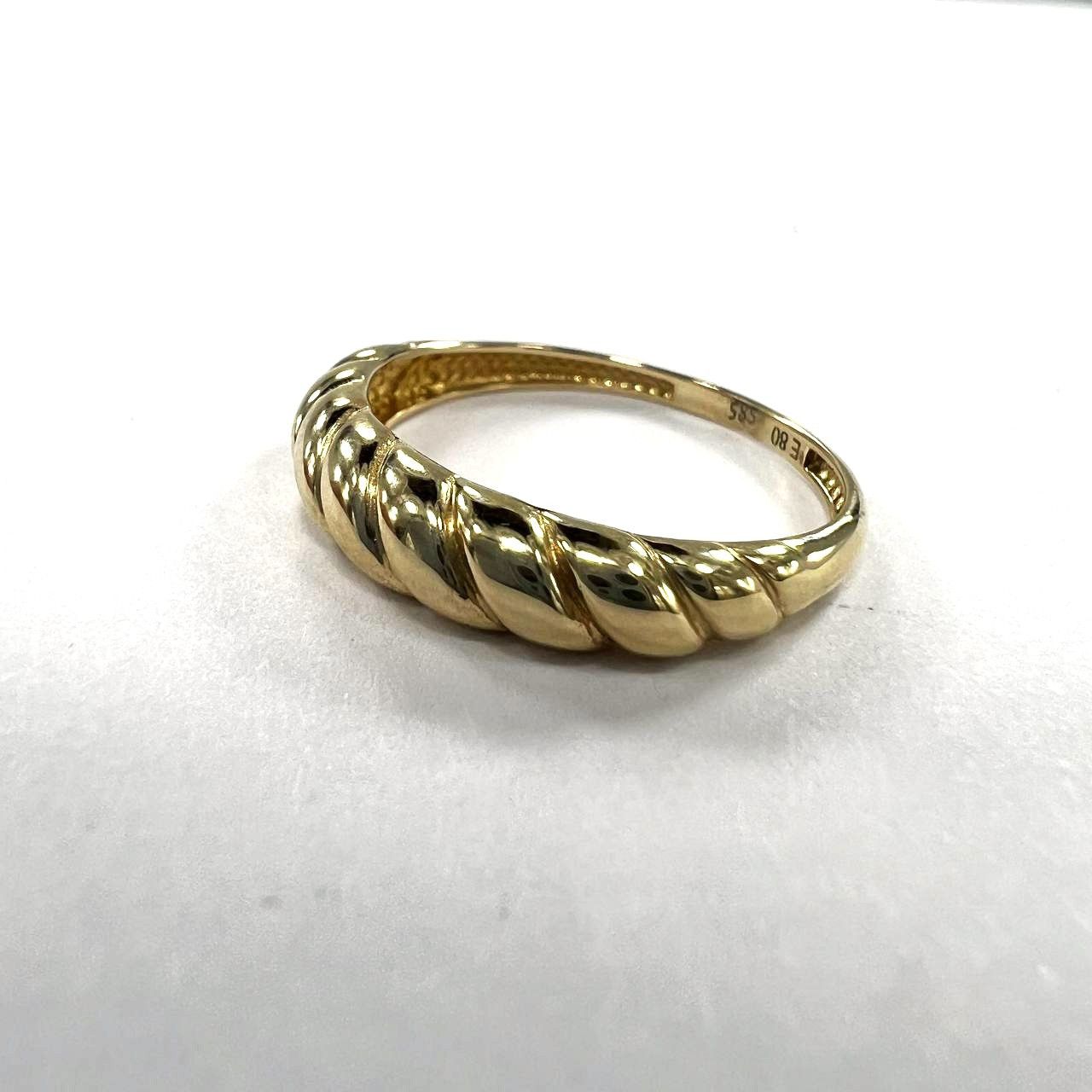 Other 14K Yellow Gold Twisted Ring – Elegant, Smooth, and Delicate Size ONE SIZE - 5 Thumbnail