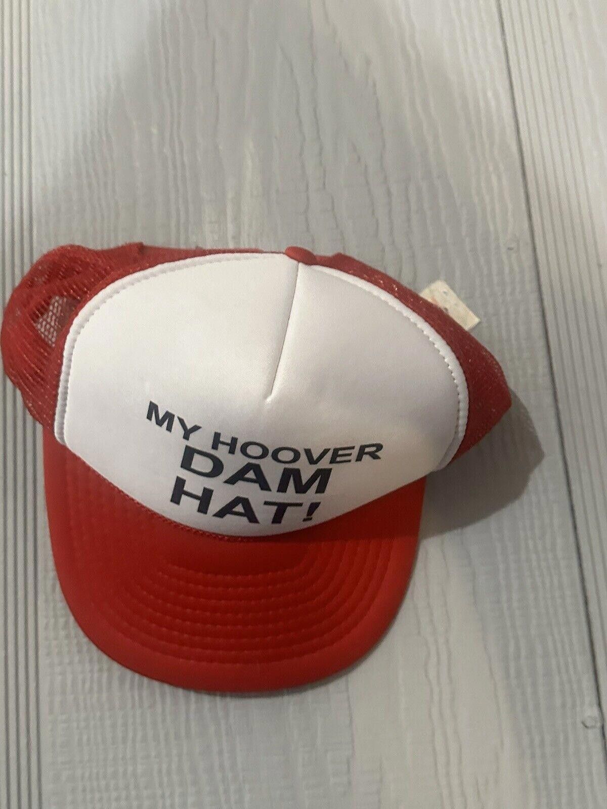 Designer My Hoover Dam Hat - Fun Red Trucker Cap Size ONE SIZE - 2 Thumbnail