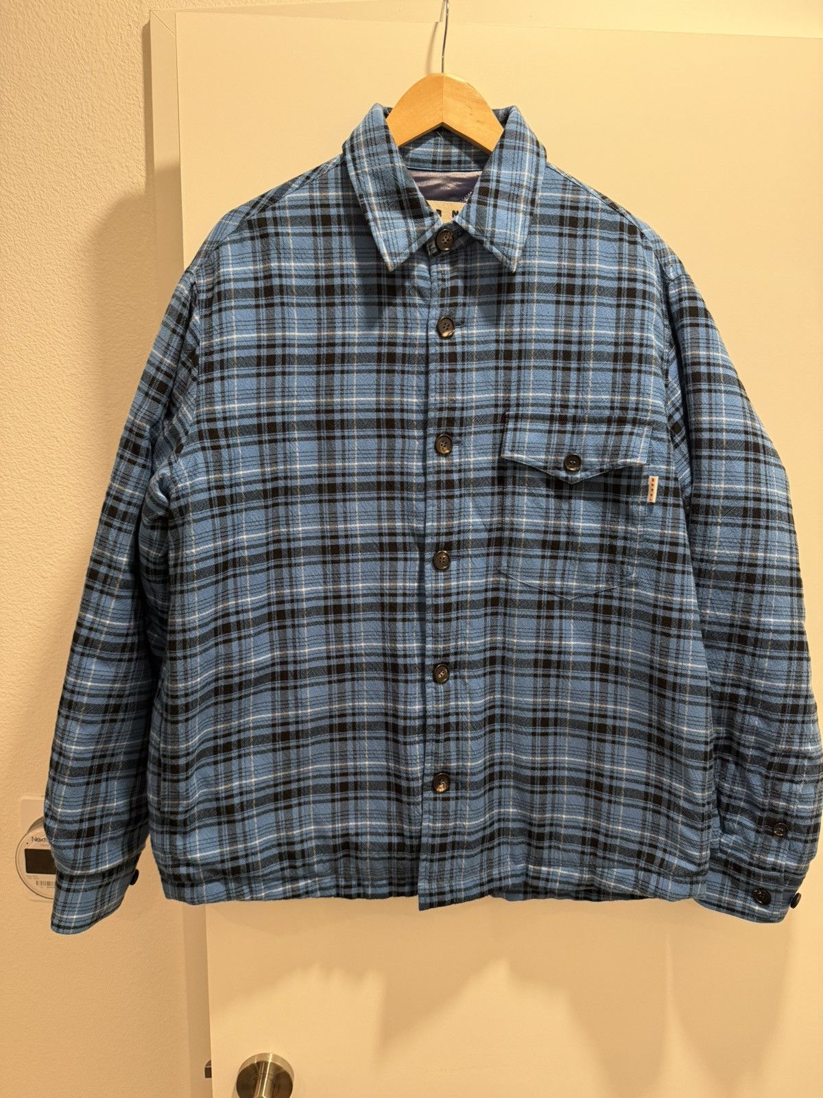 Marni Marni Flannel Jacket Astral blue Size US M / EU 48-50 / 2 - 1 Thumbnail