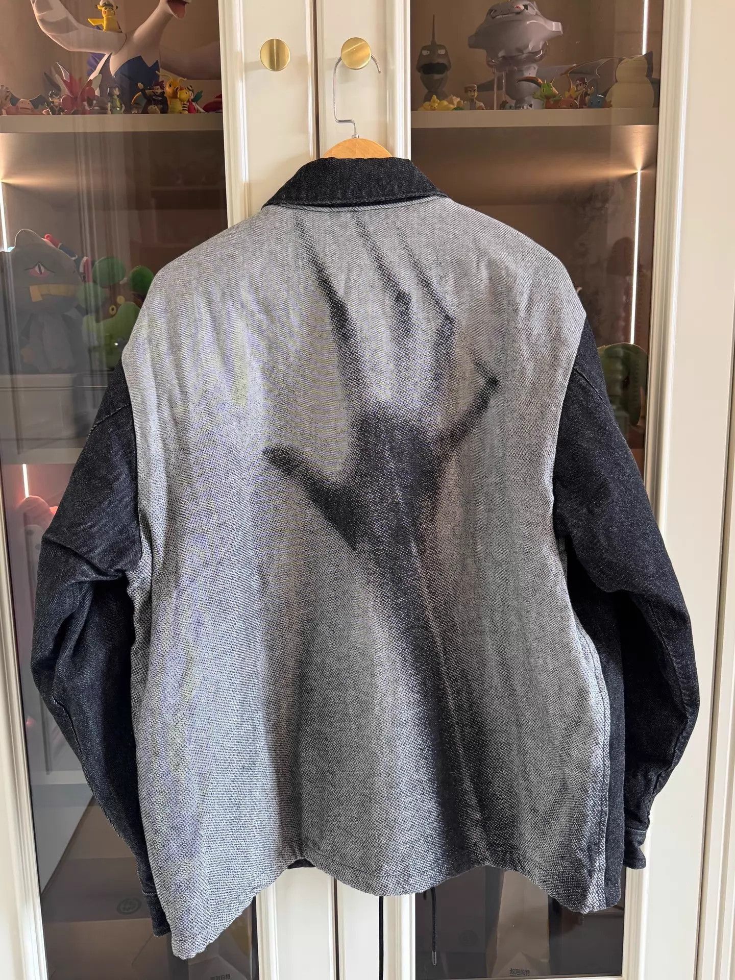 Undercover Black Denim Sleeve Graphic Back Jacket Size US XL / EU 56 / 4 - 1 Thumbnail