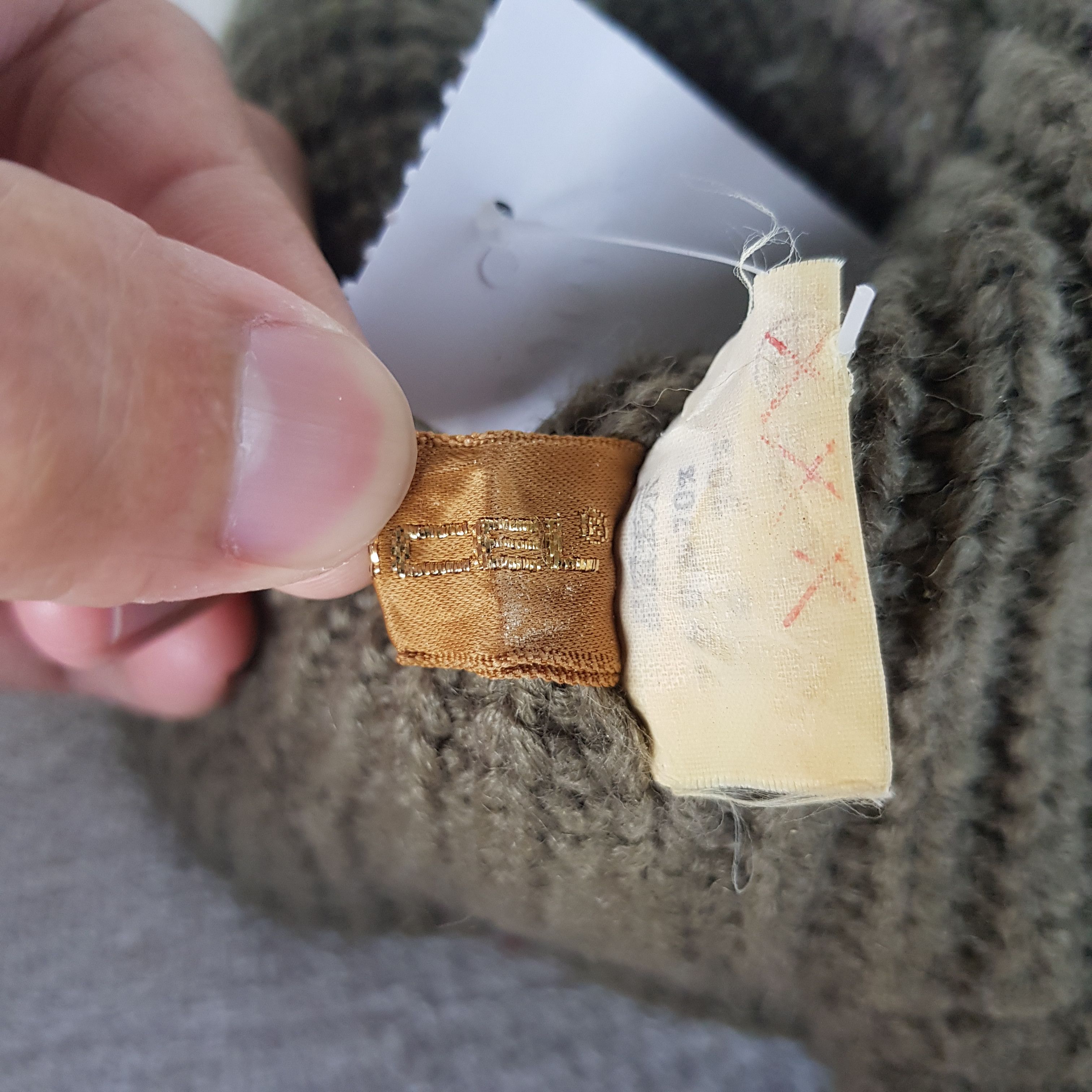 Lancel Vintage 90s Lancel Beanie Cable Knit Aran Isle Snow Caps Hat Size ONE SIZE - 8 Thumbnail