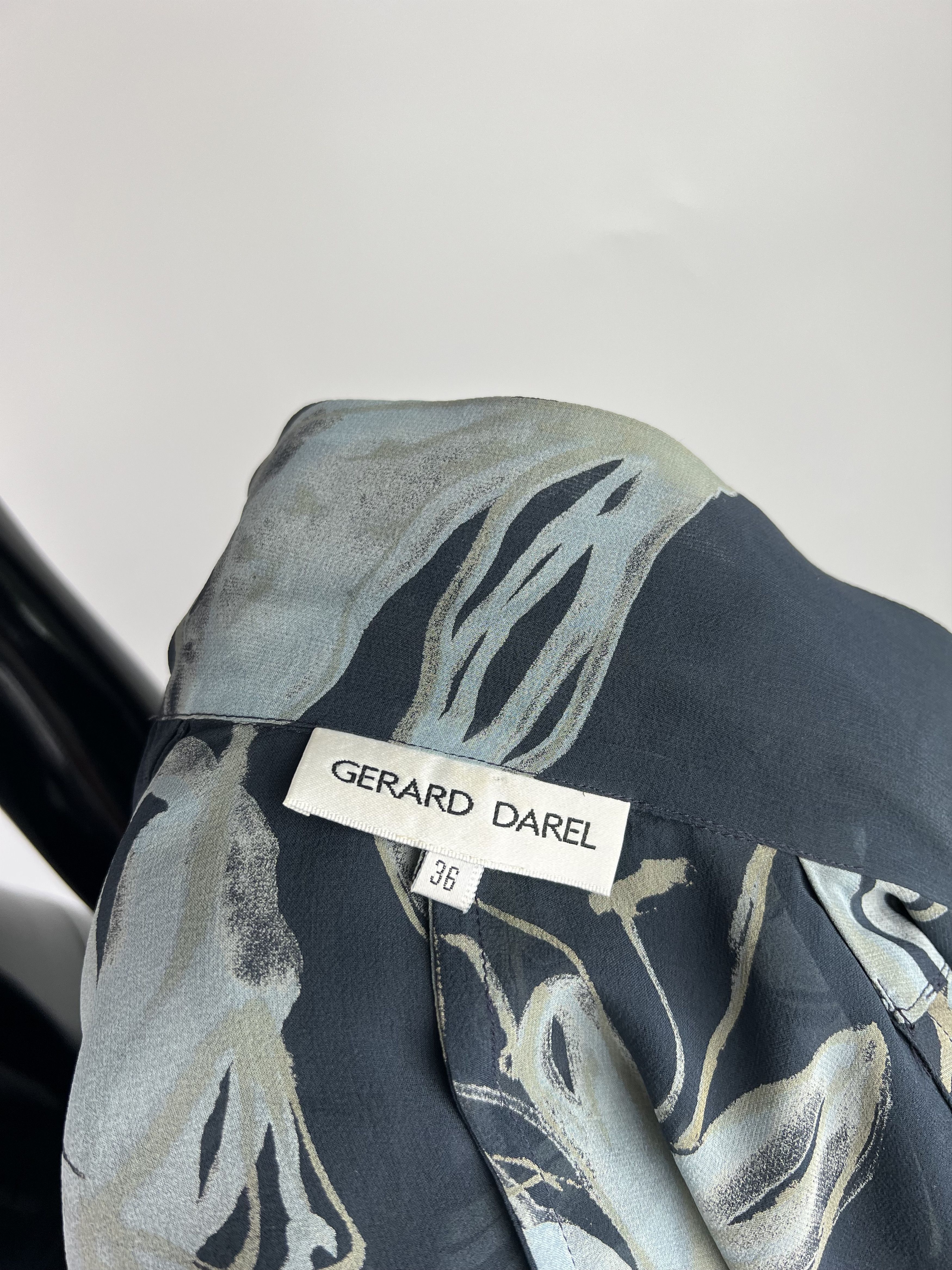 Gerard Darel × SikSilk × Vintage Gerard Darel Silk Blouse Floral Print Size 36 Size XS / US 0-2 / IT 36-38 - 4 Thumbnail