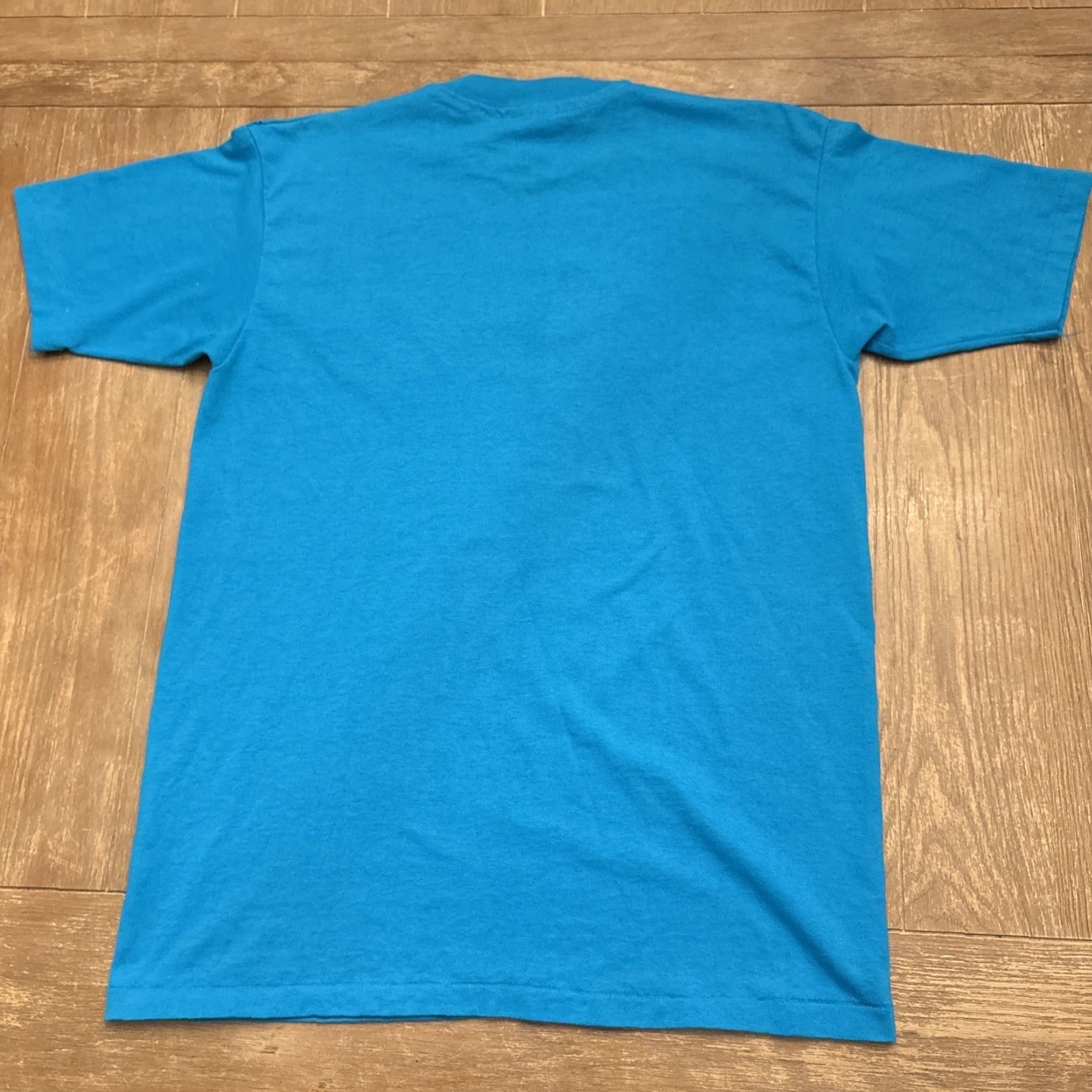 Hanes VINTAGE Hanes T-Shirt Charleston South Carolina Spell Out Teal Single Stitch 90s Mens Size L Crew Neck Short Sleeve Size US L / EU 52-54 / 3 - 6 Thumbnail