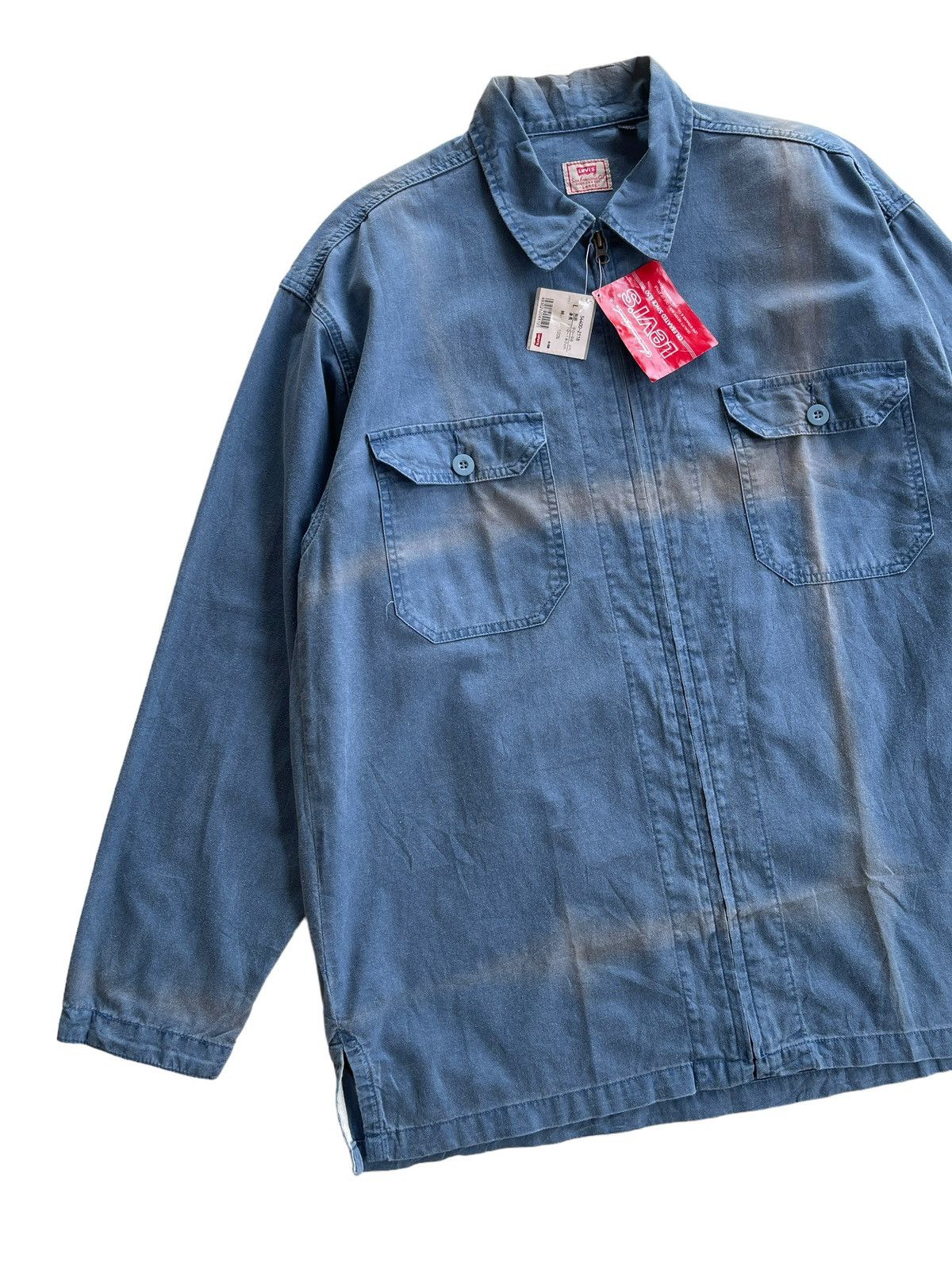 Levi's Vintage Levis Oversized Faded Works Shirt Size US L / EU 52-54 / 3 - 6 Thumbnail