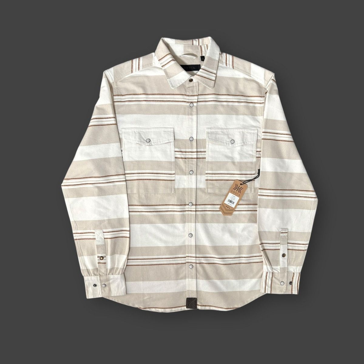 Dakota Grizzly Dakota Grizzly Men’s Beige Flannel Long Sleeve Shirt Sz M Size US M / EU 48-50 / 2 - 8 Thumbnail