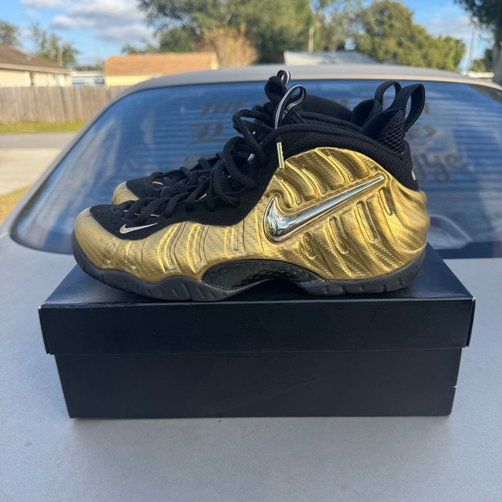 Nike Nike Air Foamposite Pro Metallic Gold Sneakers Size 9.5 Size US 9.5 / EU 42-43 - 1 Thumbnail