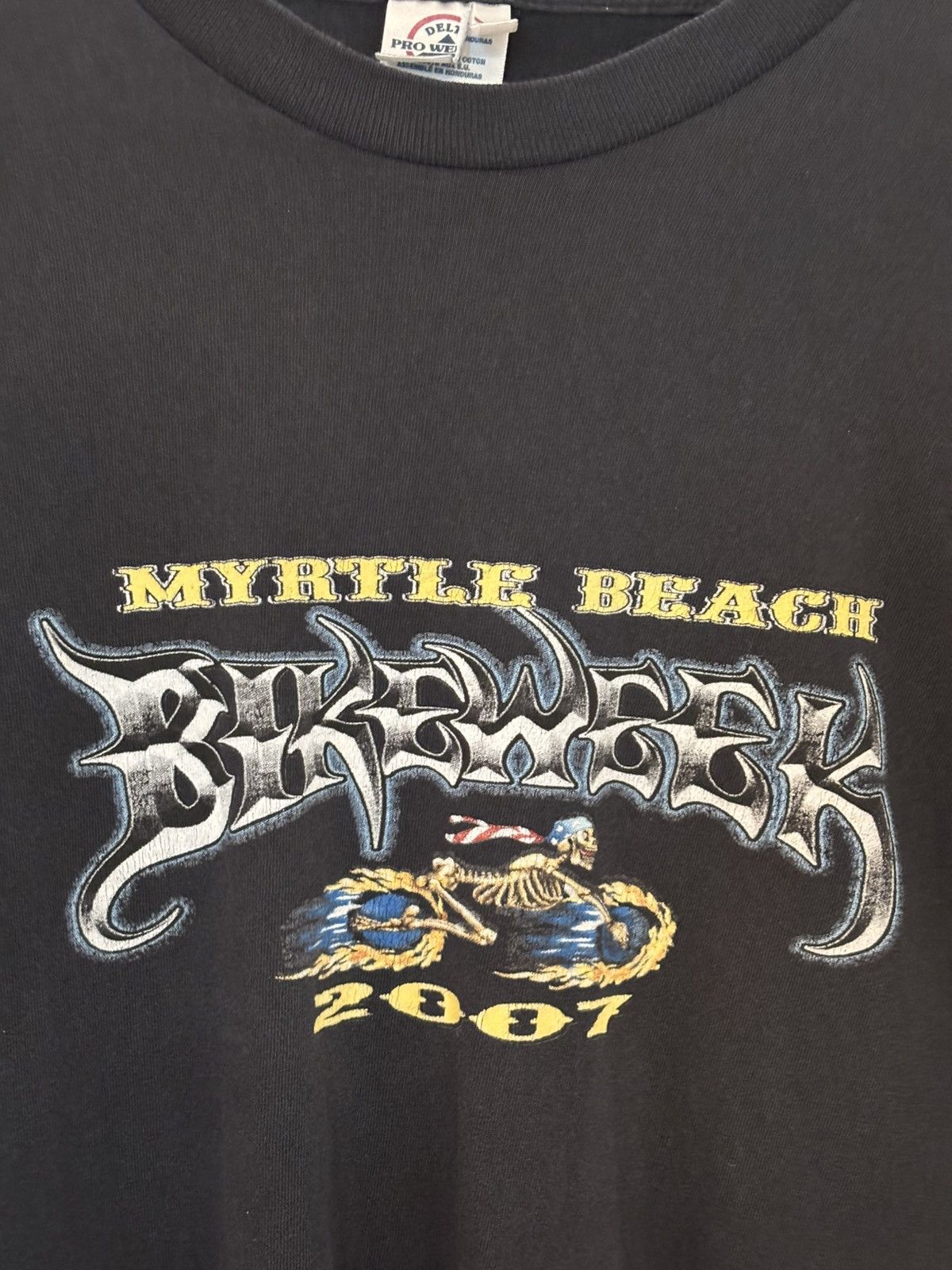 Delta Vintage 2007 Myrtle Beach BikeWeek Black Shirt - Sz: XL Size US XL / EU 56 / 4 - 5 Thumbnail