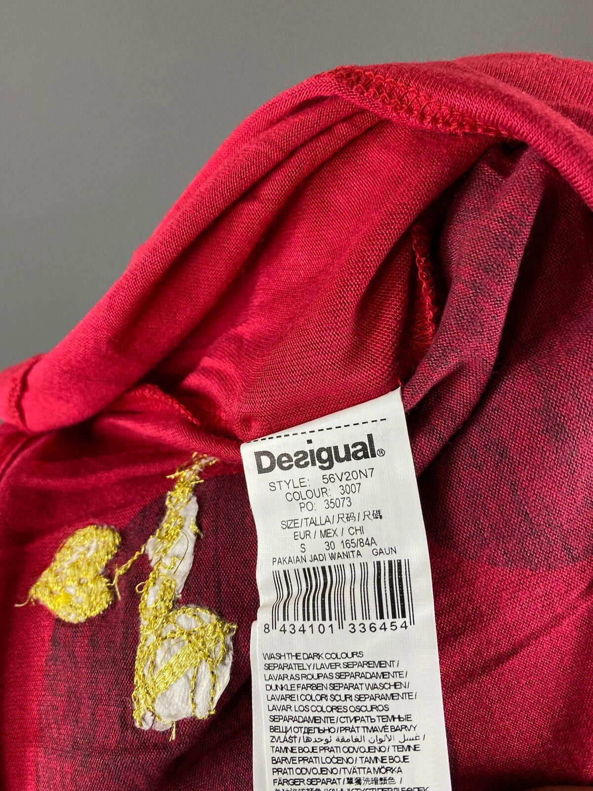 Desigual NWT Desigual Red Dotted Belted A-Line Dress Size S Size S / US 4 / IT 40 - 10 Thumbnail