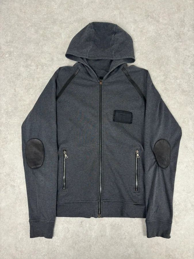 Prada SS2006 Prada Grey Padded Zip-up Hoodie Size US S / EU 44-46 / 1 - 1 Thumbnail