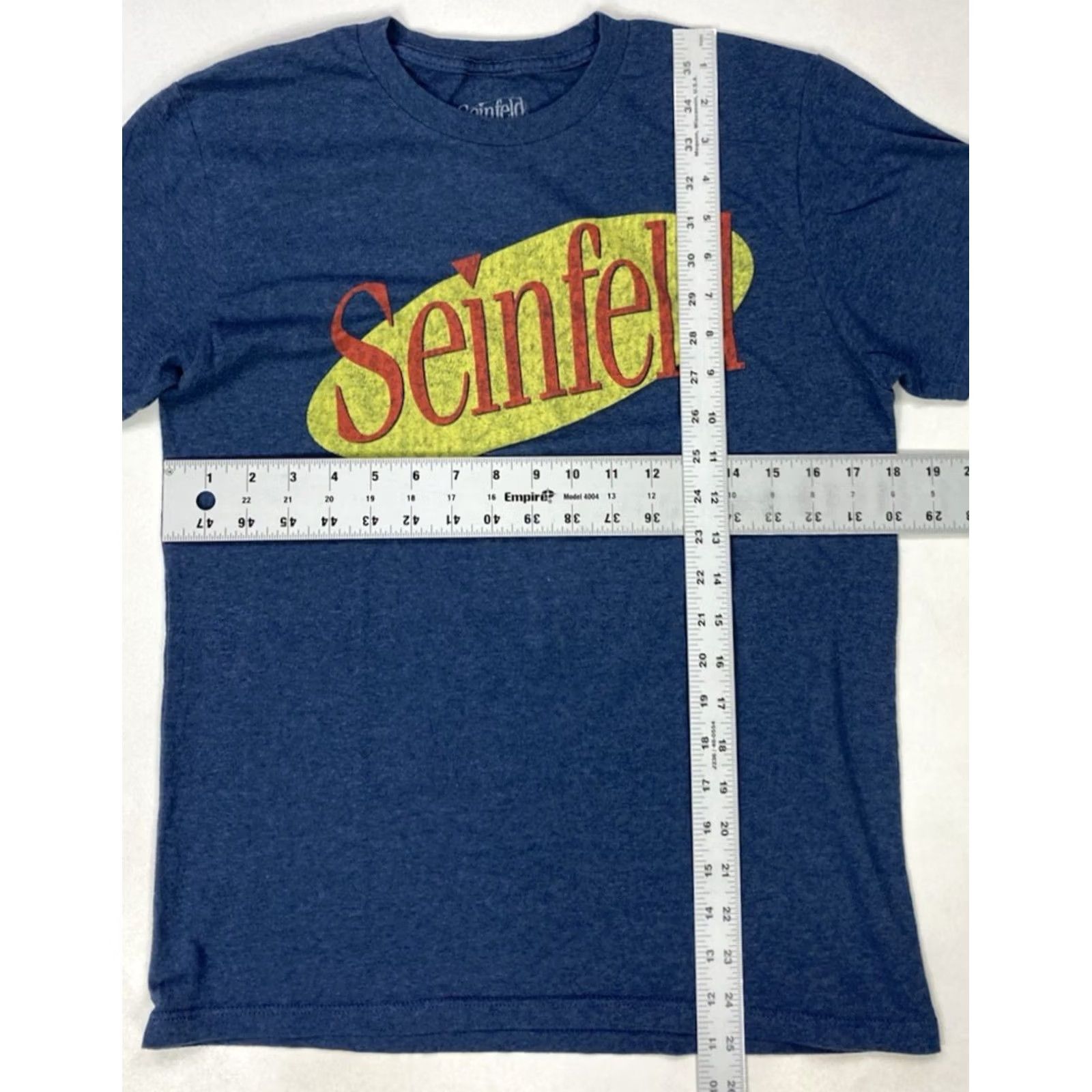 Logo 7 Seinfeld T-Shirt Women Small Blue Short Sleeve Logo Graphic Crew Neck Casual Size S / US 4 / IT 40 - 5 Thumbnail