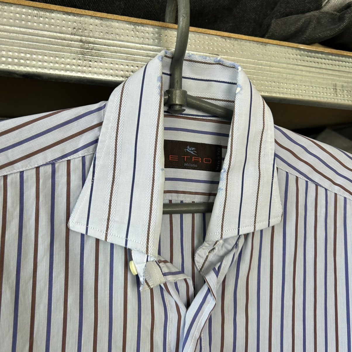 Etro Luxury Etro Milano Basic Designer Button up shirt size 39 Size US M / EU 48-50 / 2 - 4 Thumbnail