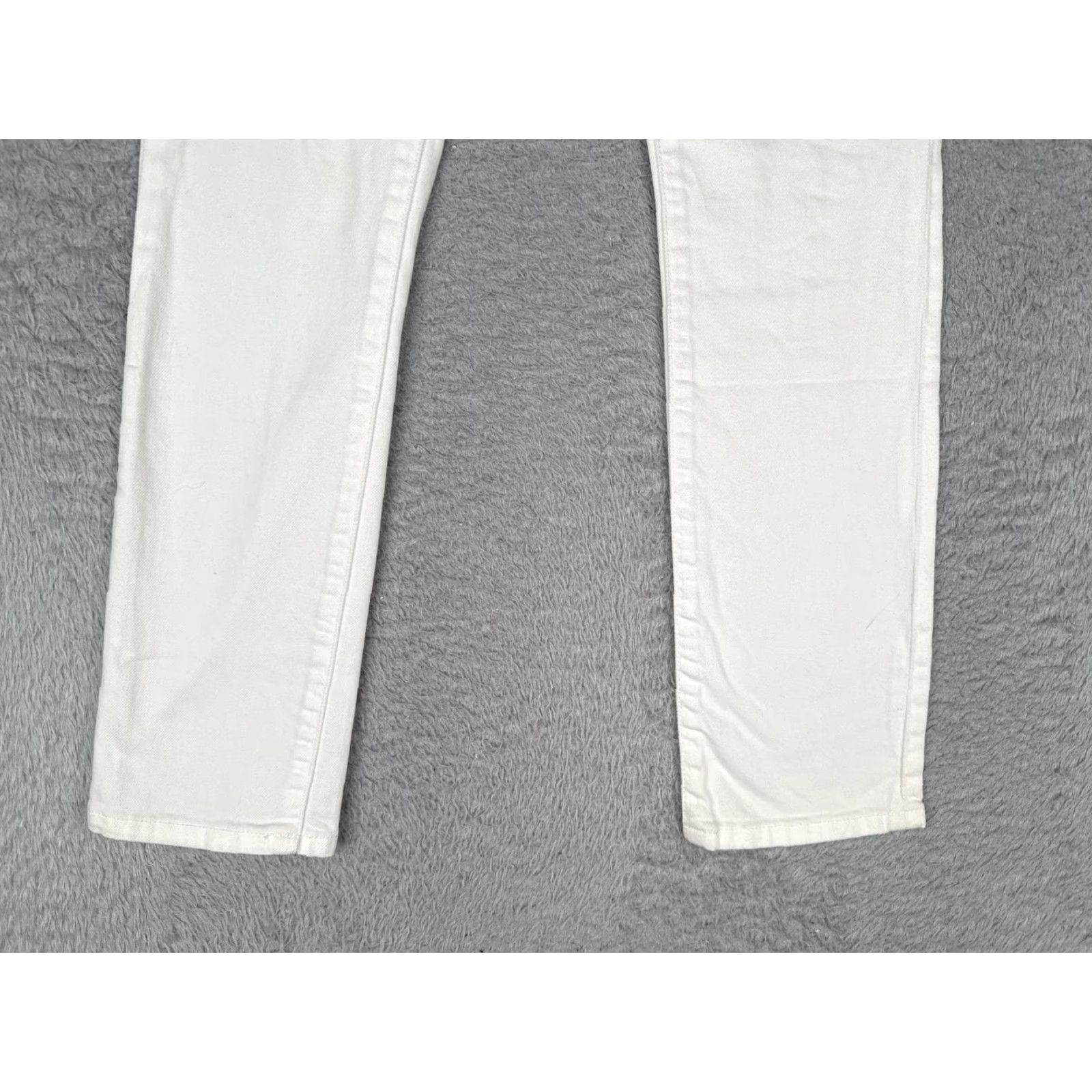 Banana Republic Banana Republic Jeans Womens 25 White Mid Rise Skinny Slim Stretch Denim 27x28 Size 42" / US 20 - 2 Thumbnail