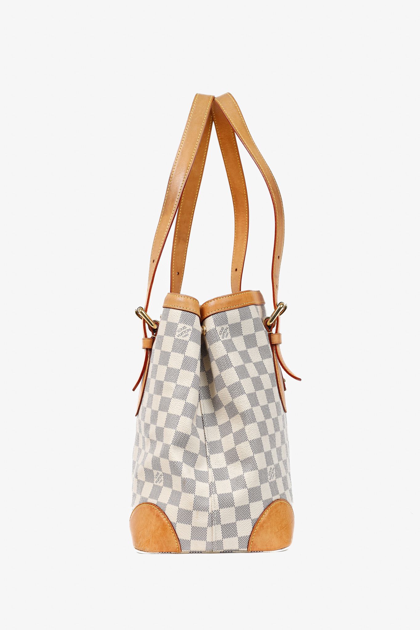 Louis Vuitton Louis Vuitton Hampstead MM Damier Azur Canvas Tote Size ONE SIZE - 3 Thumbnail