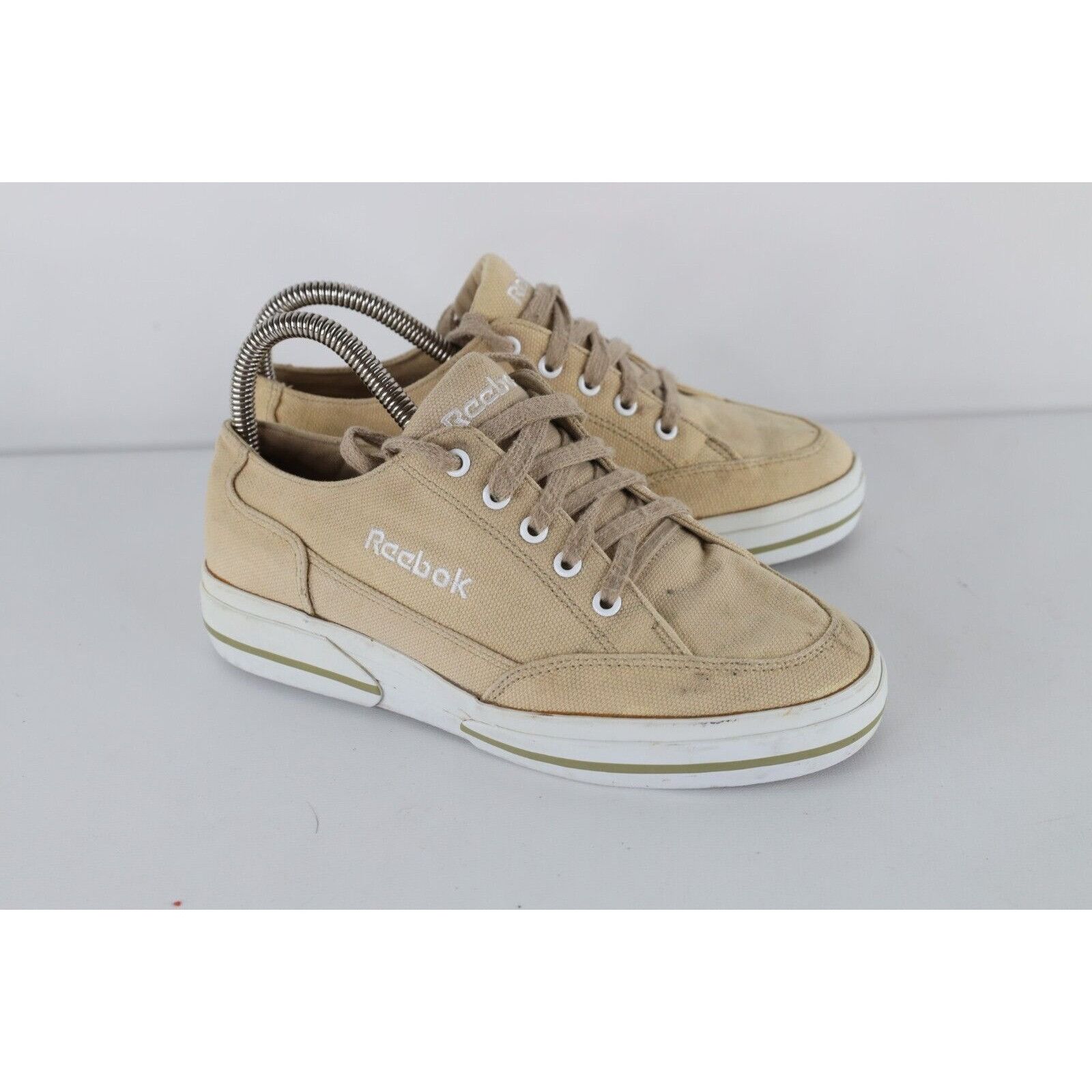 Reebok × Vintage Vintage 90s Reebok Distressed Spell Out Canvas Shoes Size US 7 / IT 37 - 5 Thumbnail