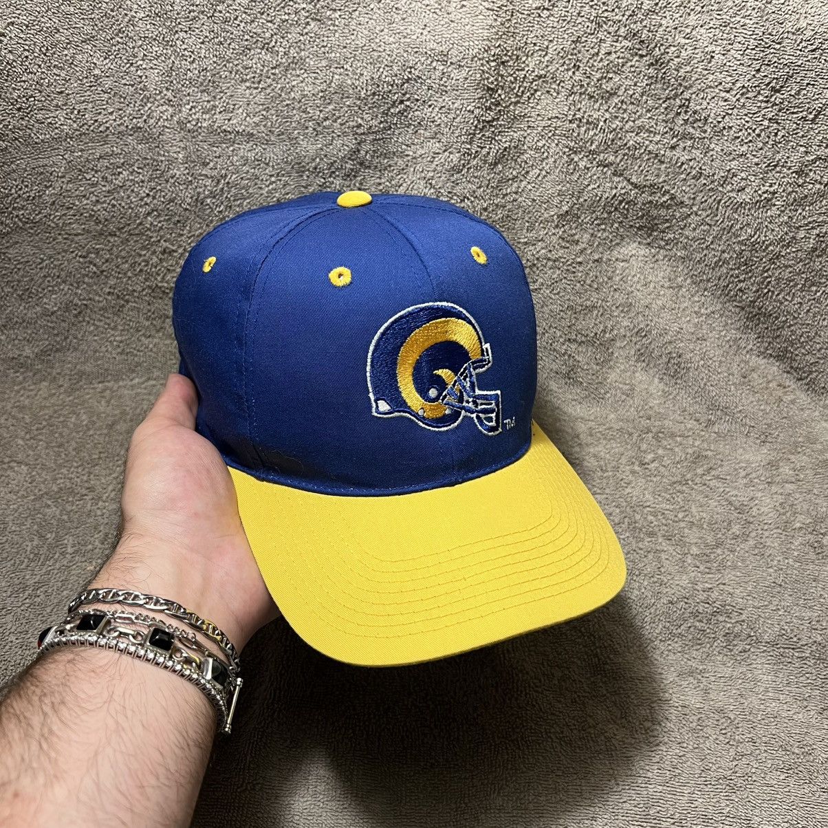 NFL Vintage 90s St Louis Rams SnapBack Hat NFL Football Logo Size ONE SIZE - 1 Thumbnail