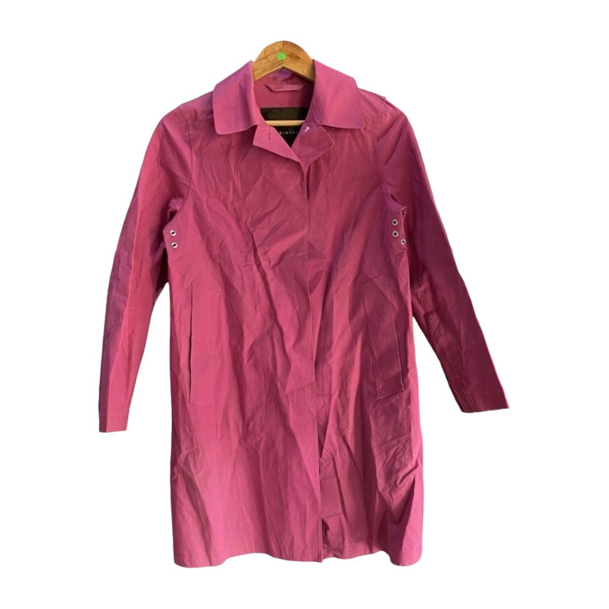 Mackintosh Archival Mackintosh Genuine Handmade Pink Cotton Rain Coat Size XXS / US 00 / IT 34 - 1 Thumbnail