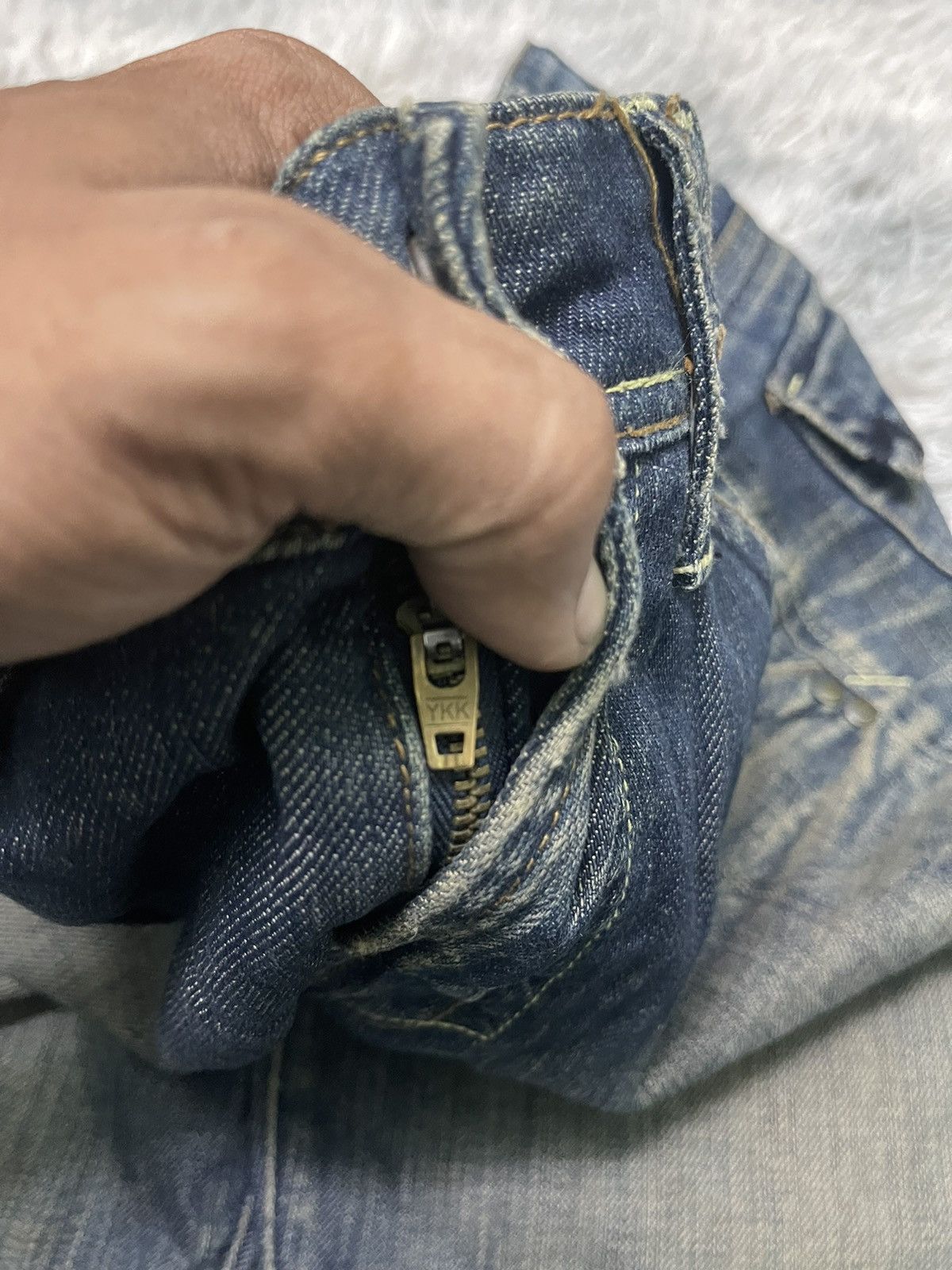 Vintage 90s YANUK FLARE DISTRESSED JEANS RARE DESIGN Size US 31 - 11 Thumbnail