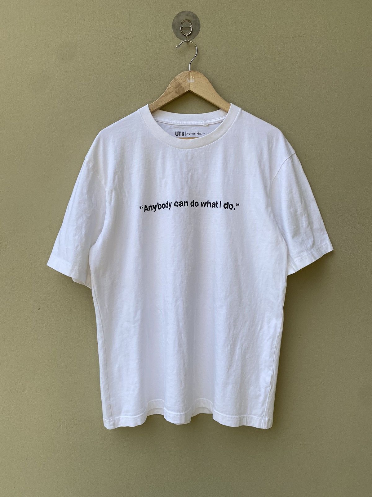 Andy Warhol × Uniqlo ANDY WARHOL ANYBODY CAN DO WHAT I DO WHITE TEE Size US XL / EU 56 / 4 - 2 Thumbnail