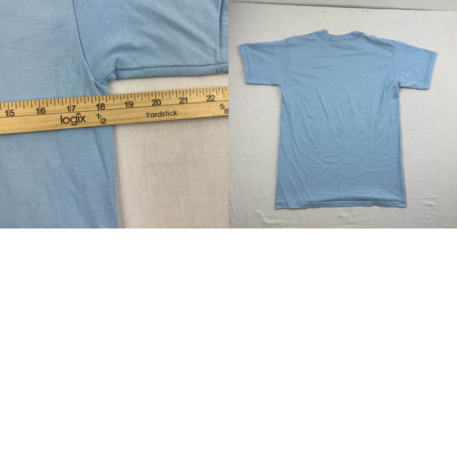 Vintage VINTAGE Oneita T-Shirt Blue 80s Funny Crew Neck Adult Medium Men - 50 Years Old, Short Sleeve, Graphic Tee Size US M / EU 48-50 / 2 - 8 Thumbnail