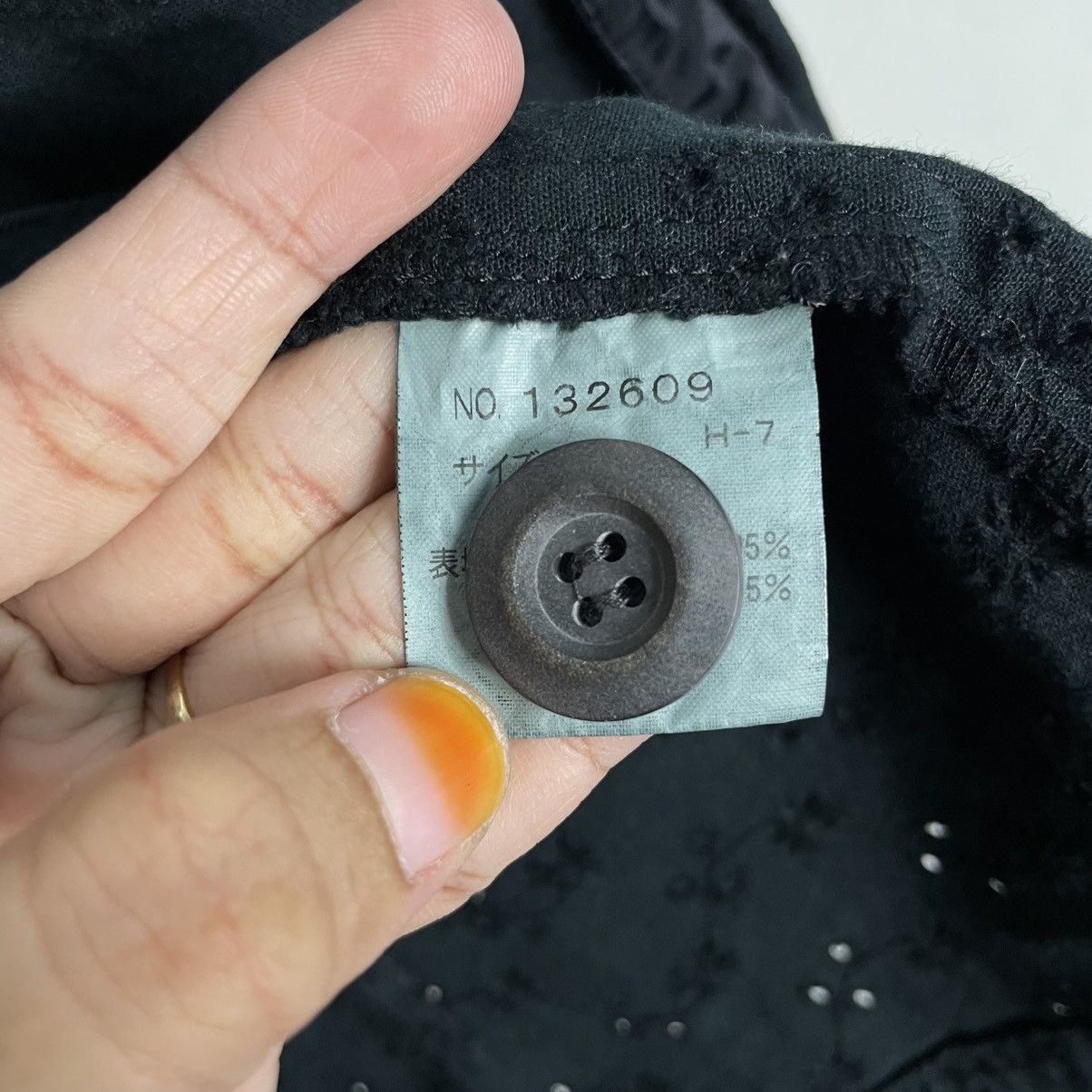 Japanese Brand Naiku Black Jacket