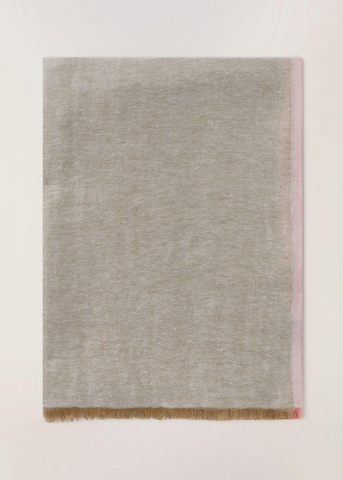 Loro Piana o1srvl11e0824 Size: OS / Tramontana Linen Scarf in Grey Size ONE SIZE - 1 Thumbnail