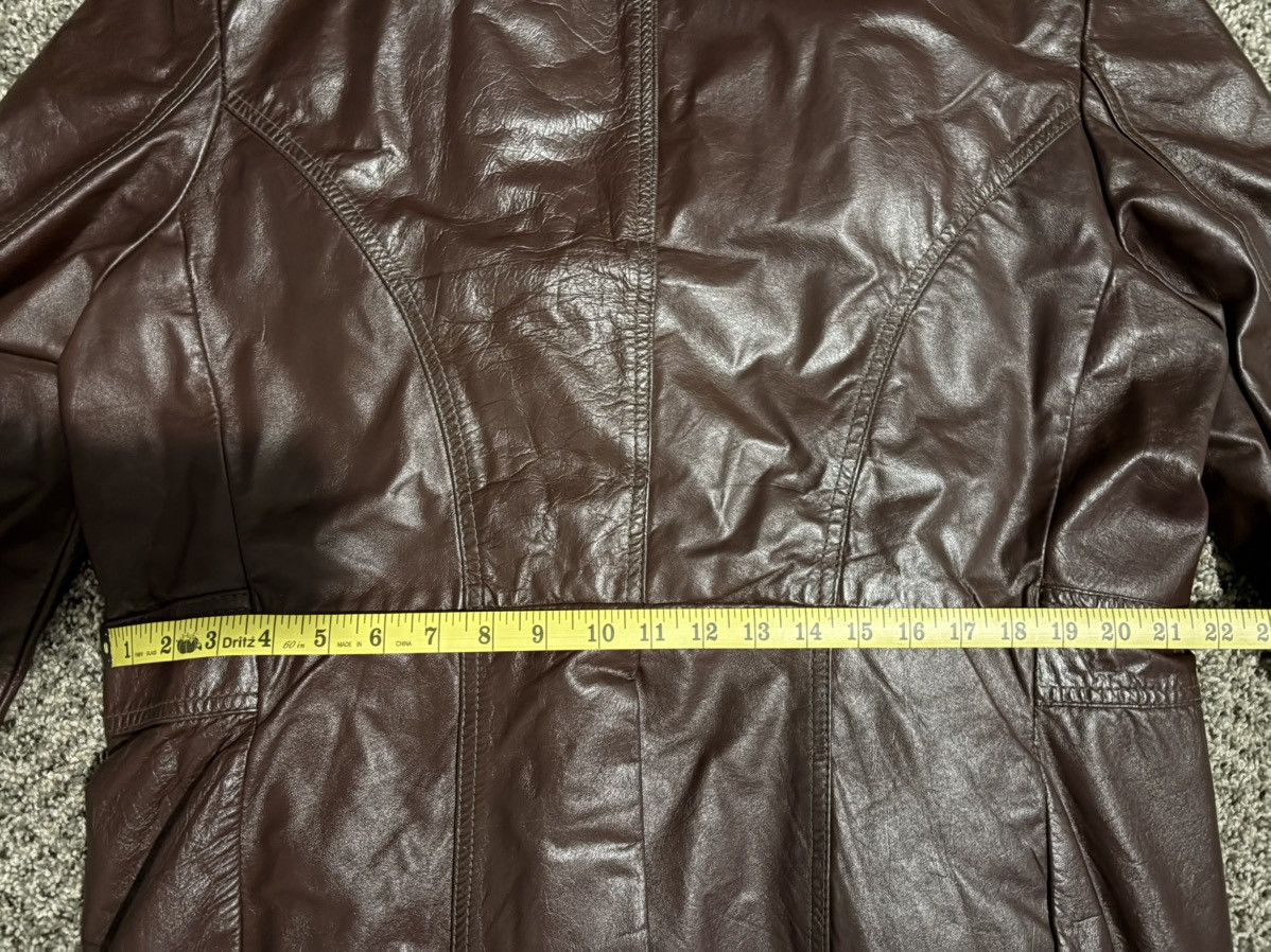 Vintage Vintage Gino Leathers Genuine Brown Leather Coat Size US M / EU 48-50 / 2 - 10 Thumbnail