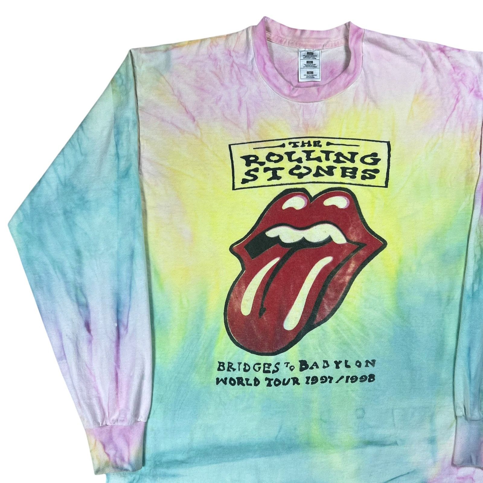 Band Tees × Fruit Of The Loom × Vintage 1998 The Rolling Stones Bridges to Babylon tour long sleeve Size US XL / EU 56 / 4 - 4 Thumbnail