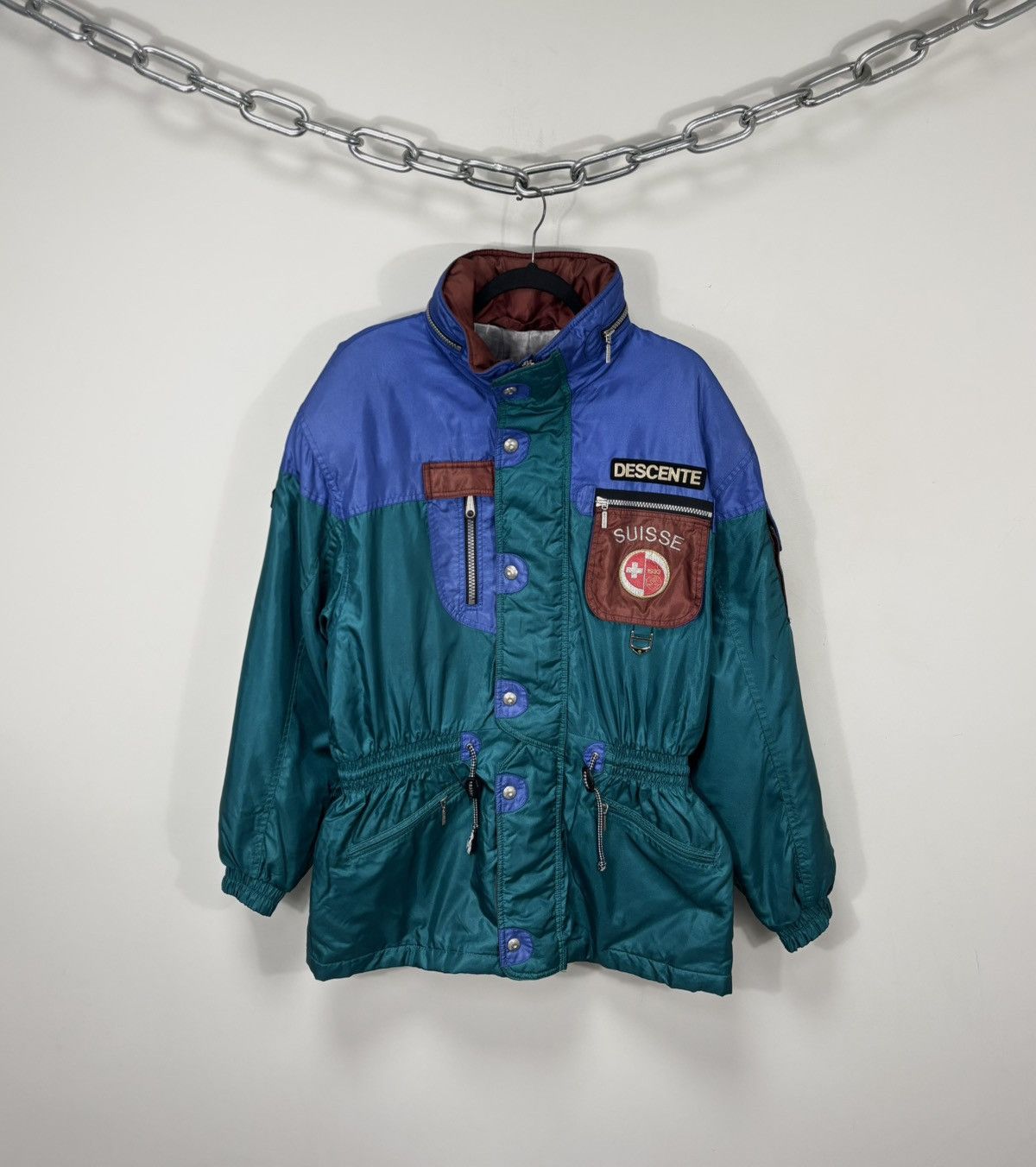 Descente Descente Suisse Swiss Ski Team Pro Vintage Snow Ski Jacket Size US L / EU 52-54 / 3 - 1 Thumbnail