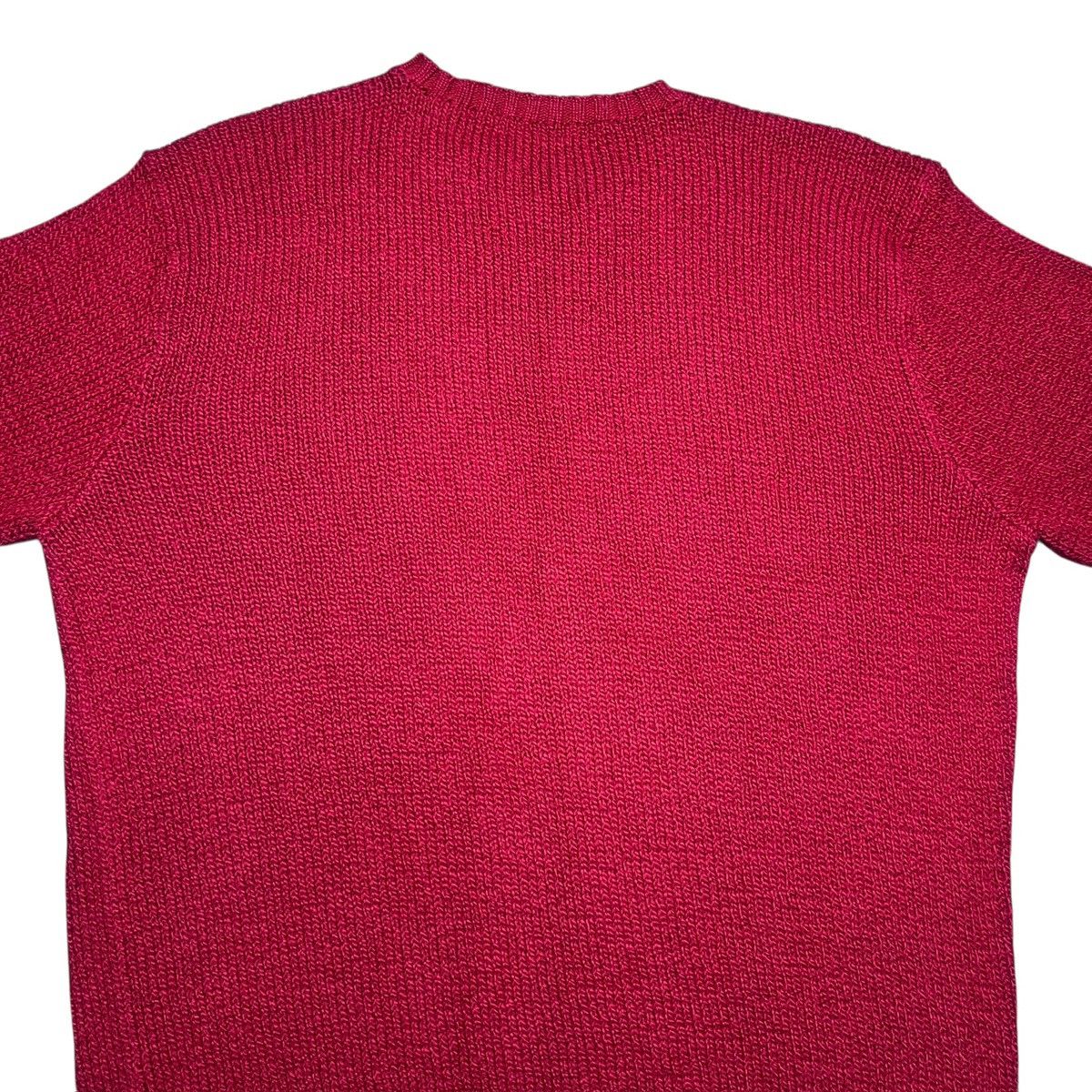 Polo Ralph Lauren Vintage Polo Ralph Lauren Red Cotton Knit Pullover Sweater Size US L / EU 52-54 / 3 - 9 Thumbnail