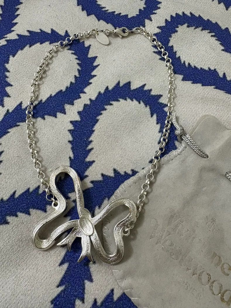 Vivienne Westwood Vivienne Westwood Butterfly Knot Necklace, Large Size ONE SIZE - 5 Thumbnail