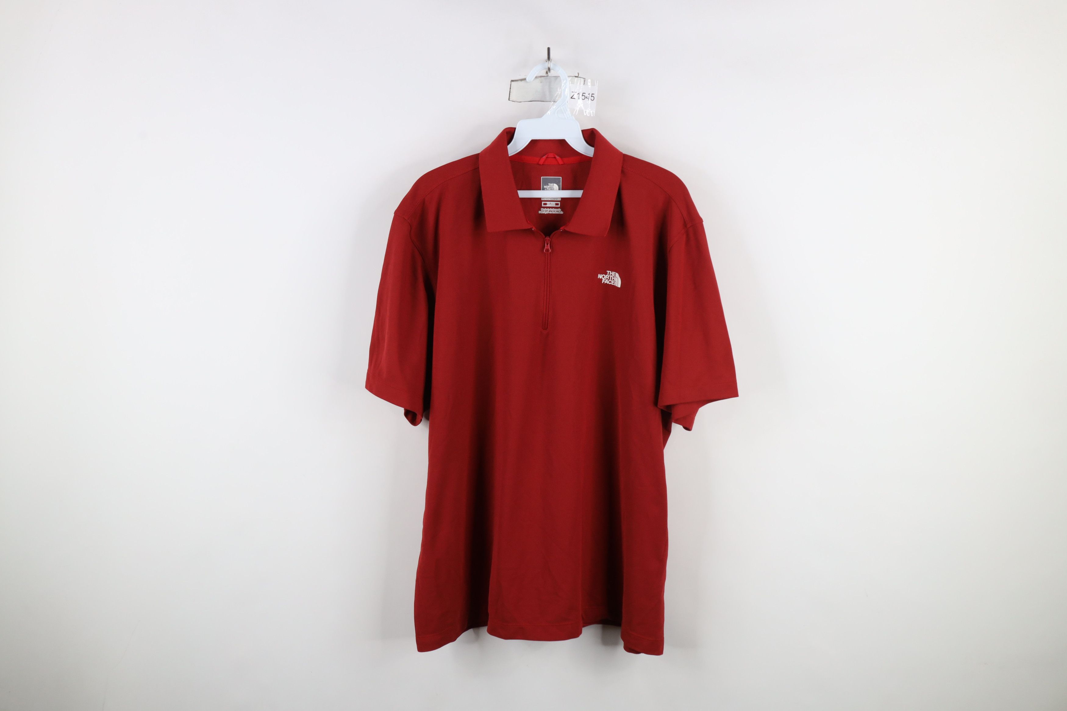 The North Face × Vintage Vintage The North Face Half Zip Collared Polo Shirt Red Size US XL / EU 56 / 4 - 1 Thumbnail